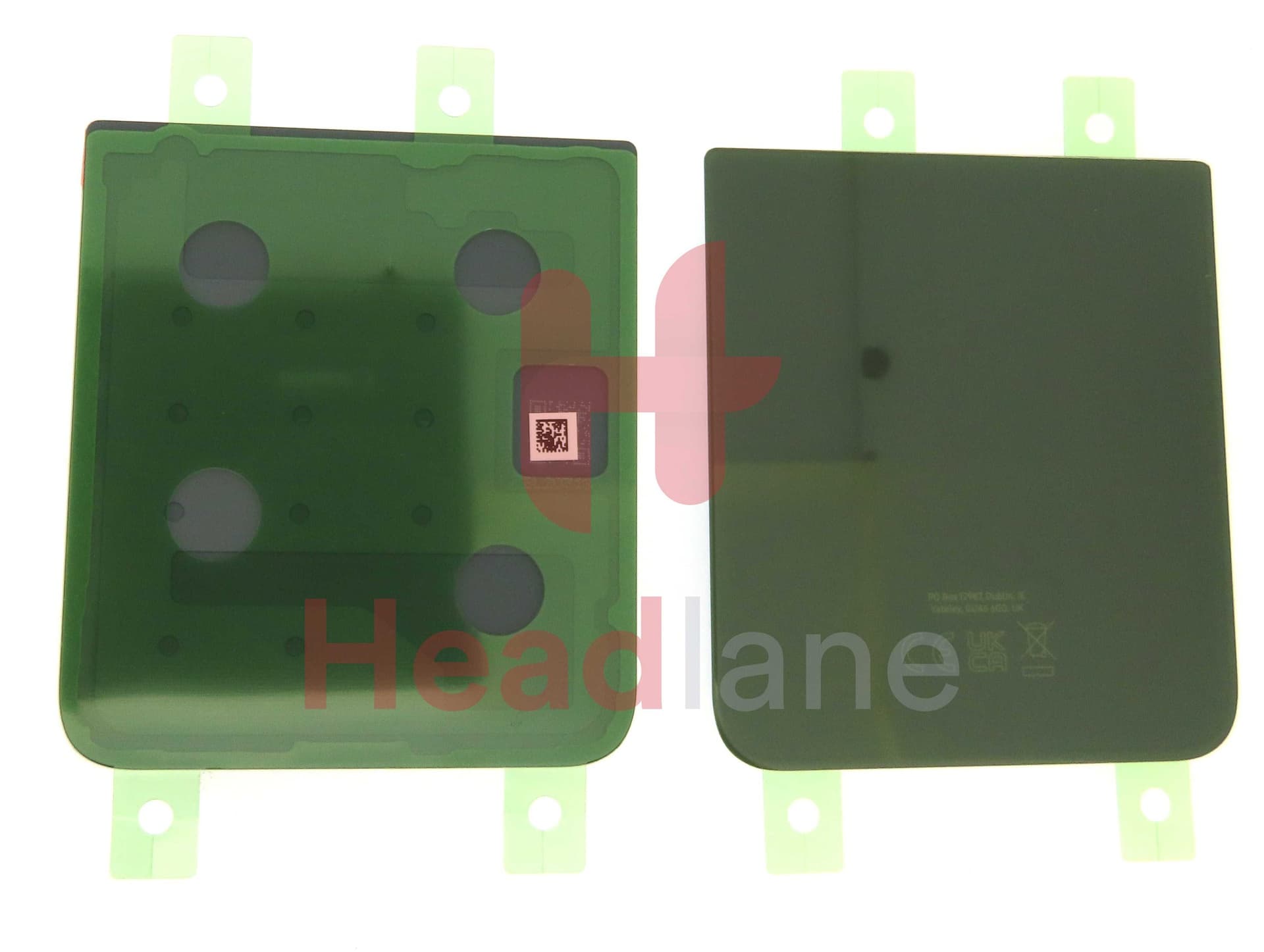 Samsung SM-F721 Galaxy Z Flip4 5G Back / Battery Cover - Bespoke Green - GH82-29654J - Samsung Replacement Part