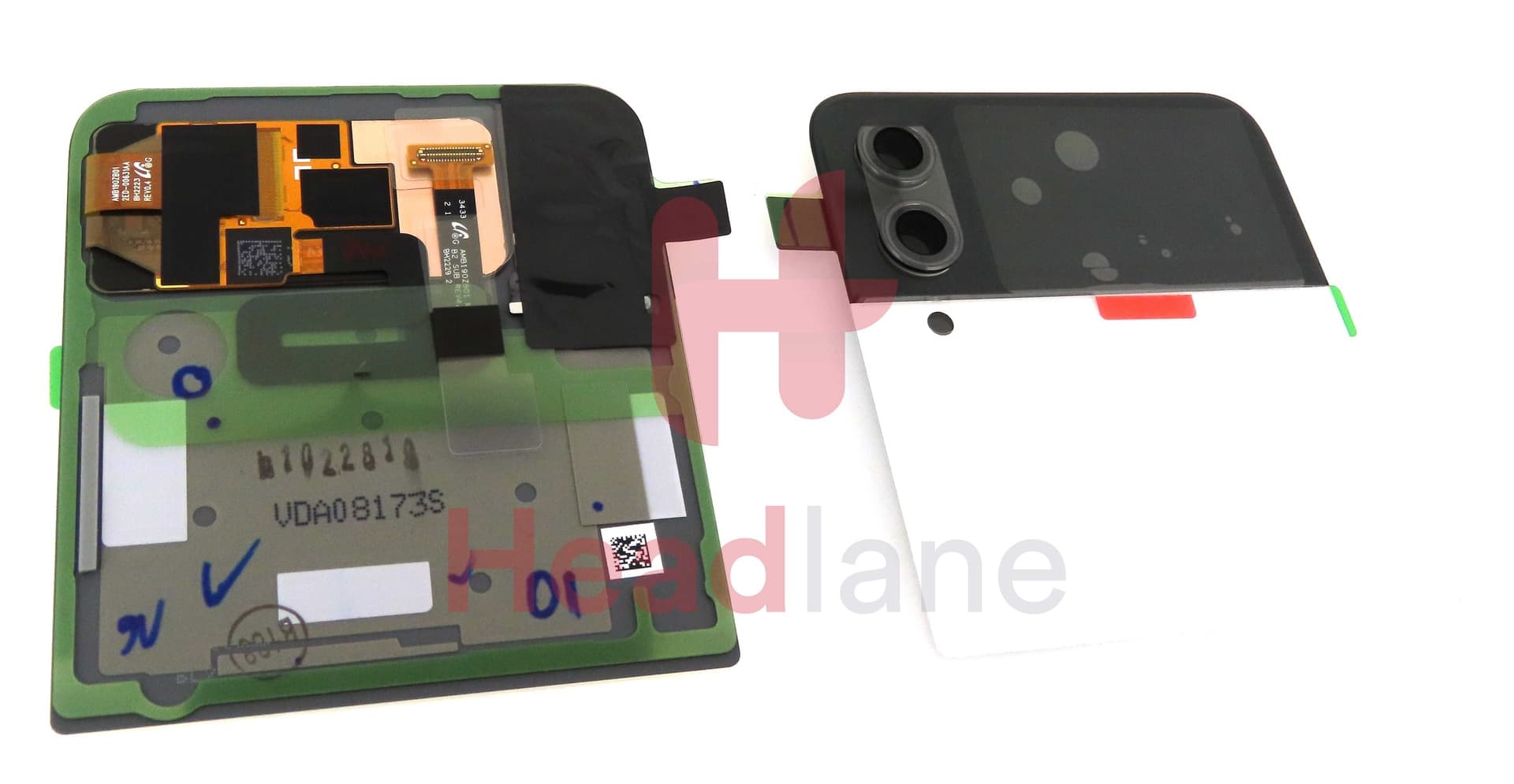 Samsung SM-F721 Galaxy Z Flip4 5G Outer LCD Display / Screen - Bespoke White - GH97-28046F - Samsung Replacement Part