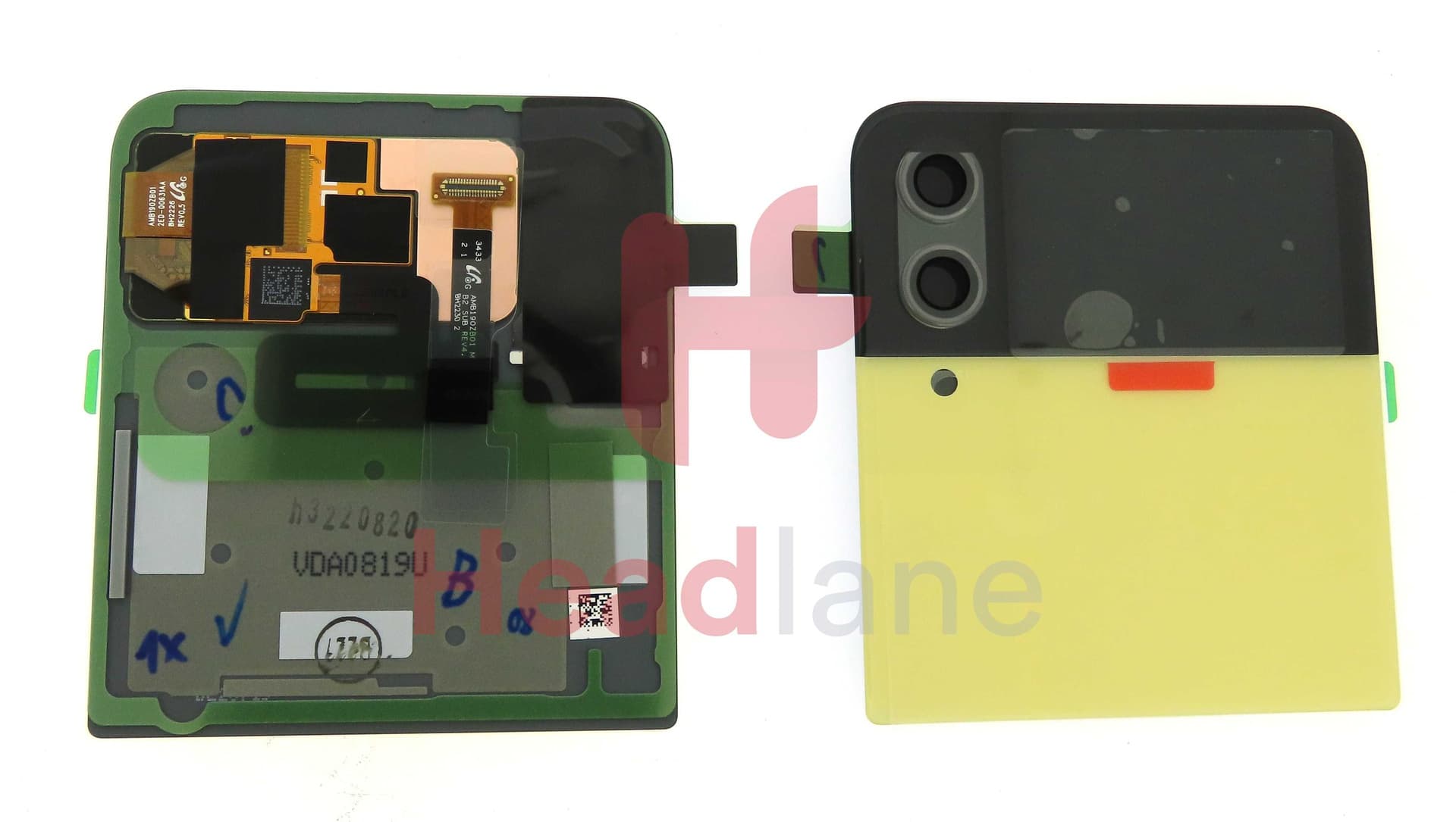Samsung SM-F721 Galaxy Z Flip4 5G Outer LCD Display / Screen - Bespoke Yellow - GH97-27947G - Samsung Replacement Part