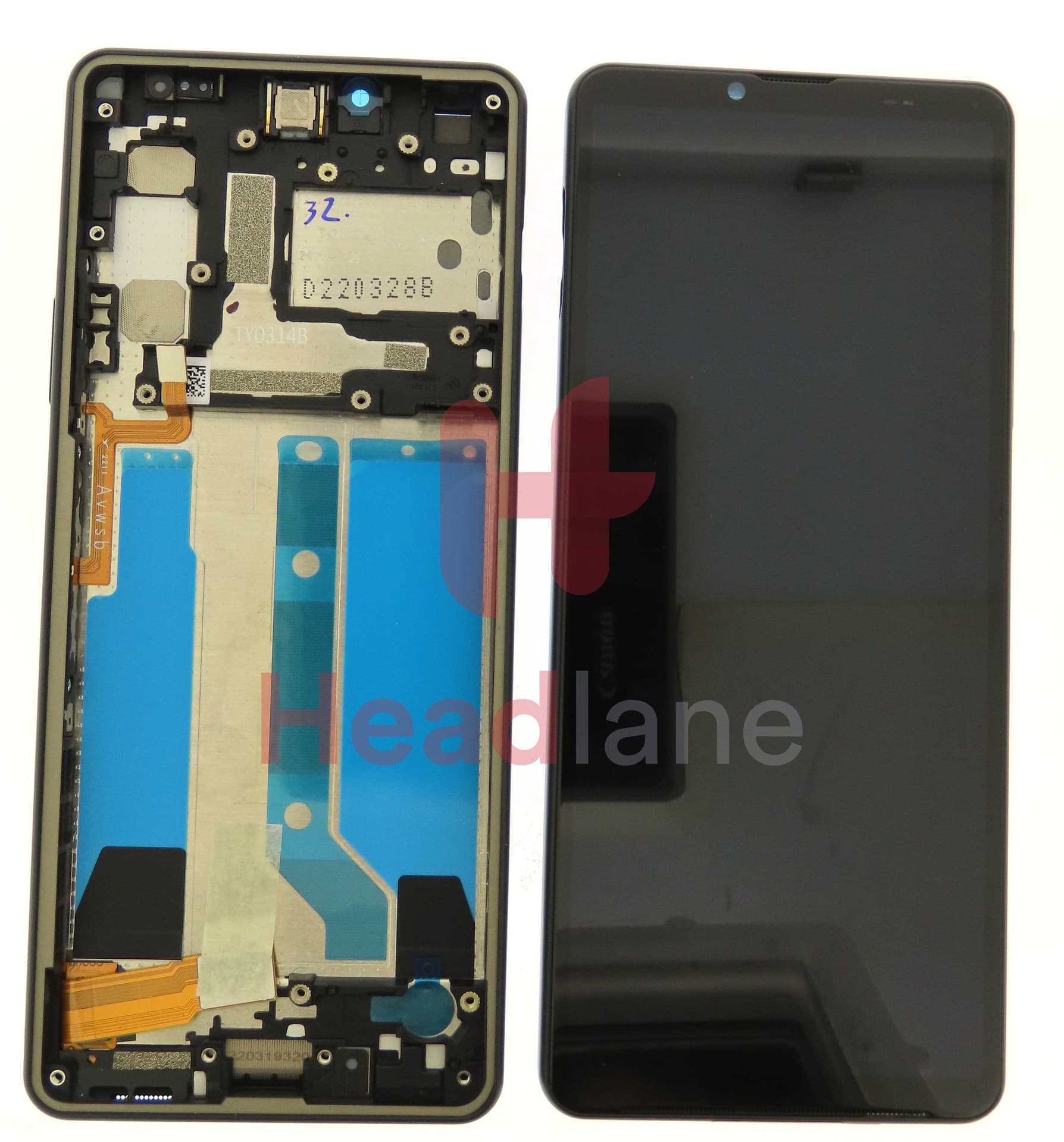 Sony XQ-CC54 Xperia 10 IV LCD Display / Screen + Touch - Black - A5047173A - Sony Replacement Part