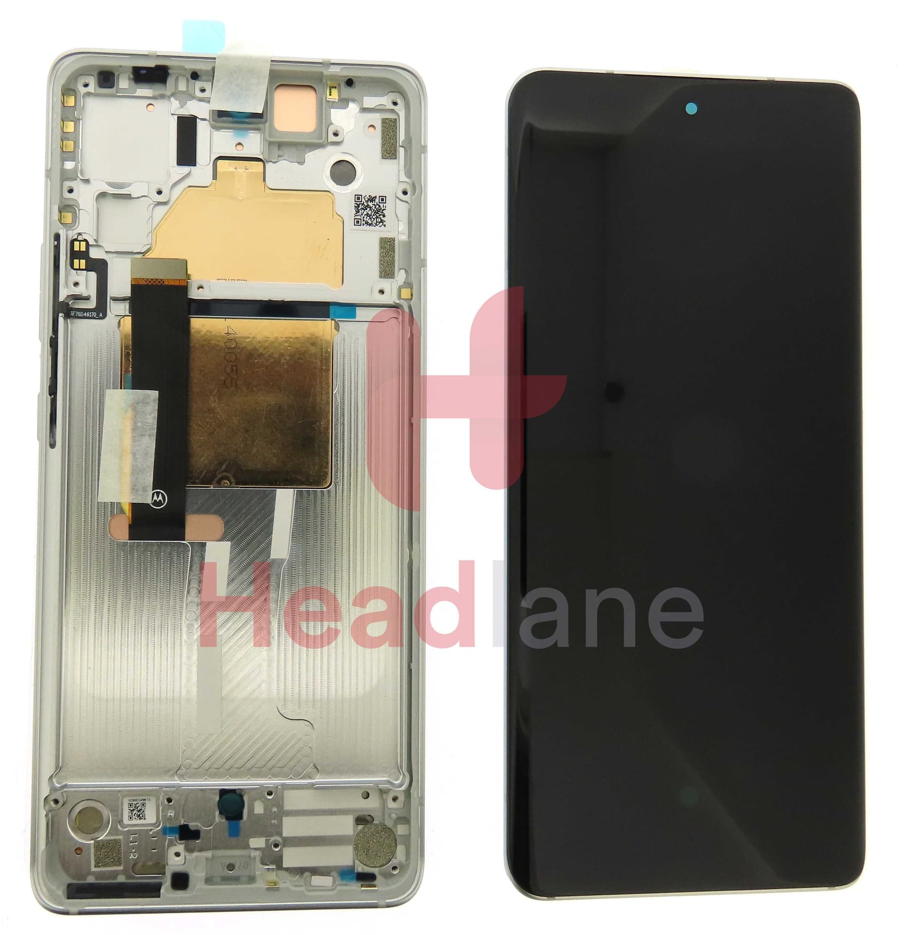 Motorola XT2243 Edge 30 Fusion LCD Display / Screen + Touch - White - 5D68C21528 - Lenovo / Motorola Replacement Part