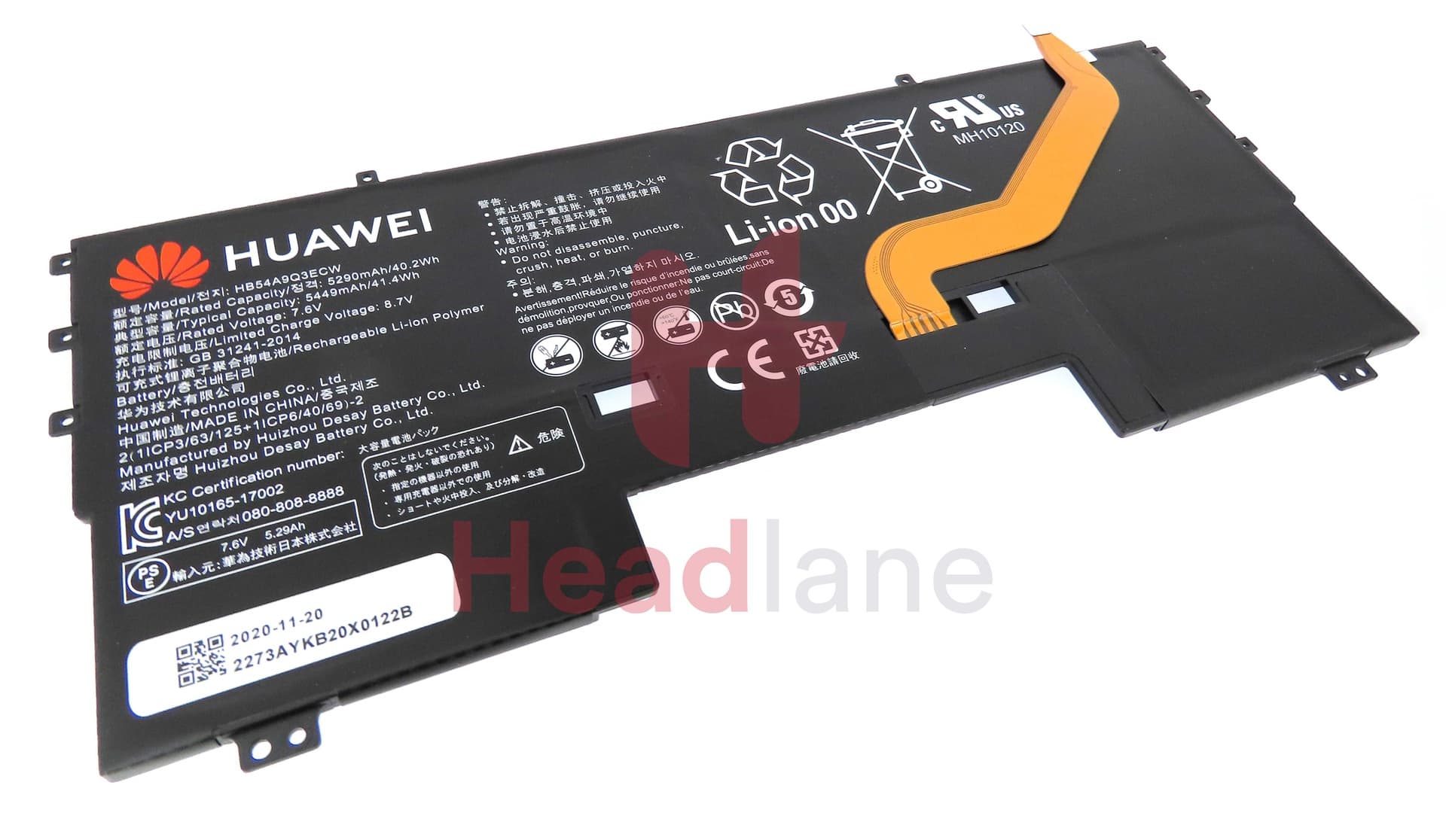 Huawei MateBook X HB54A9Q3ECW Battery - 24022273 - Huawei Replacement Part