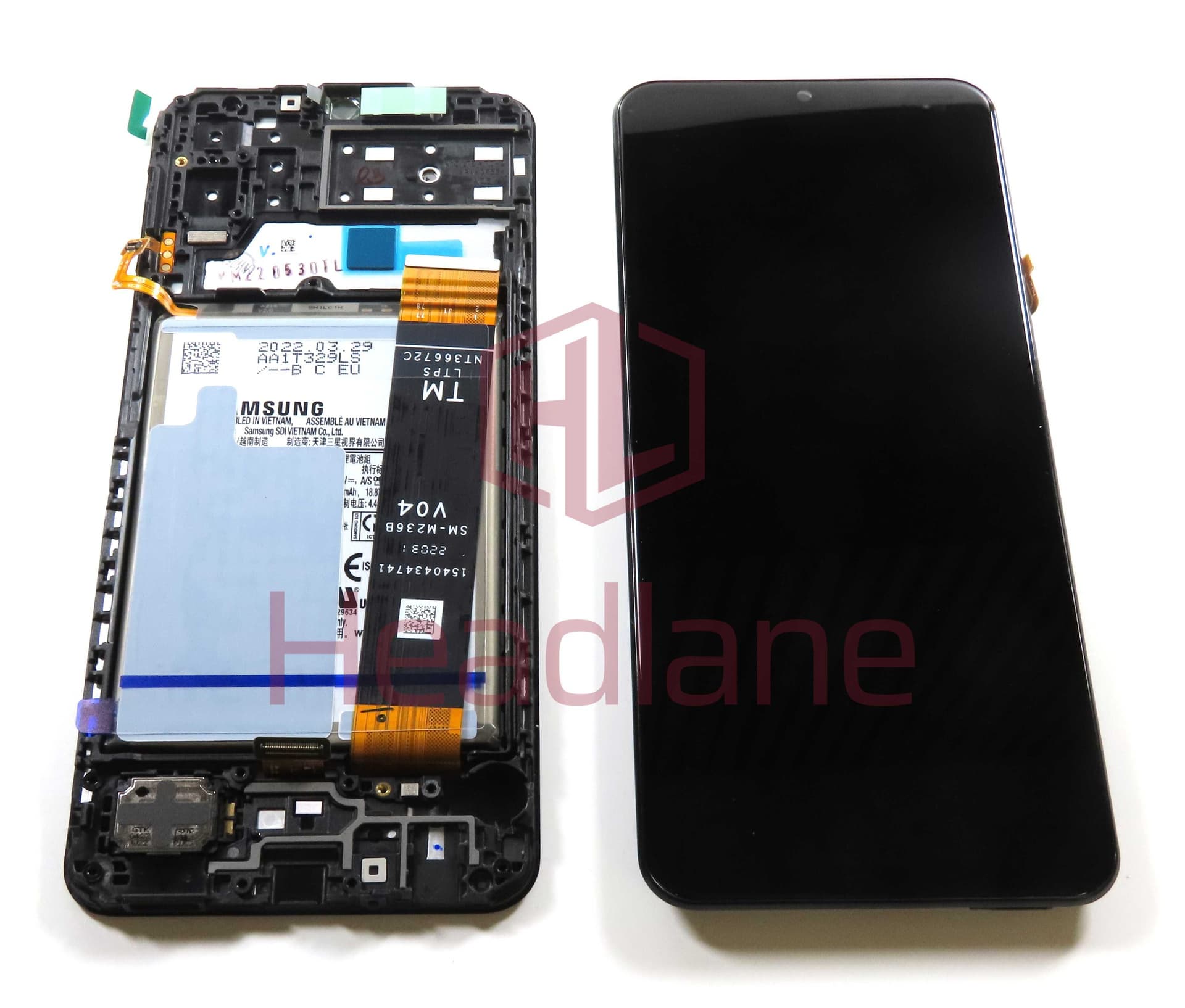 Samsung SM-A135 Galaxy A13 LCD Display / Screen + Touch + Battery - GH82-28511A - Samsung Replacement Part
