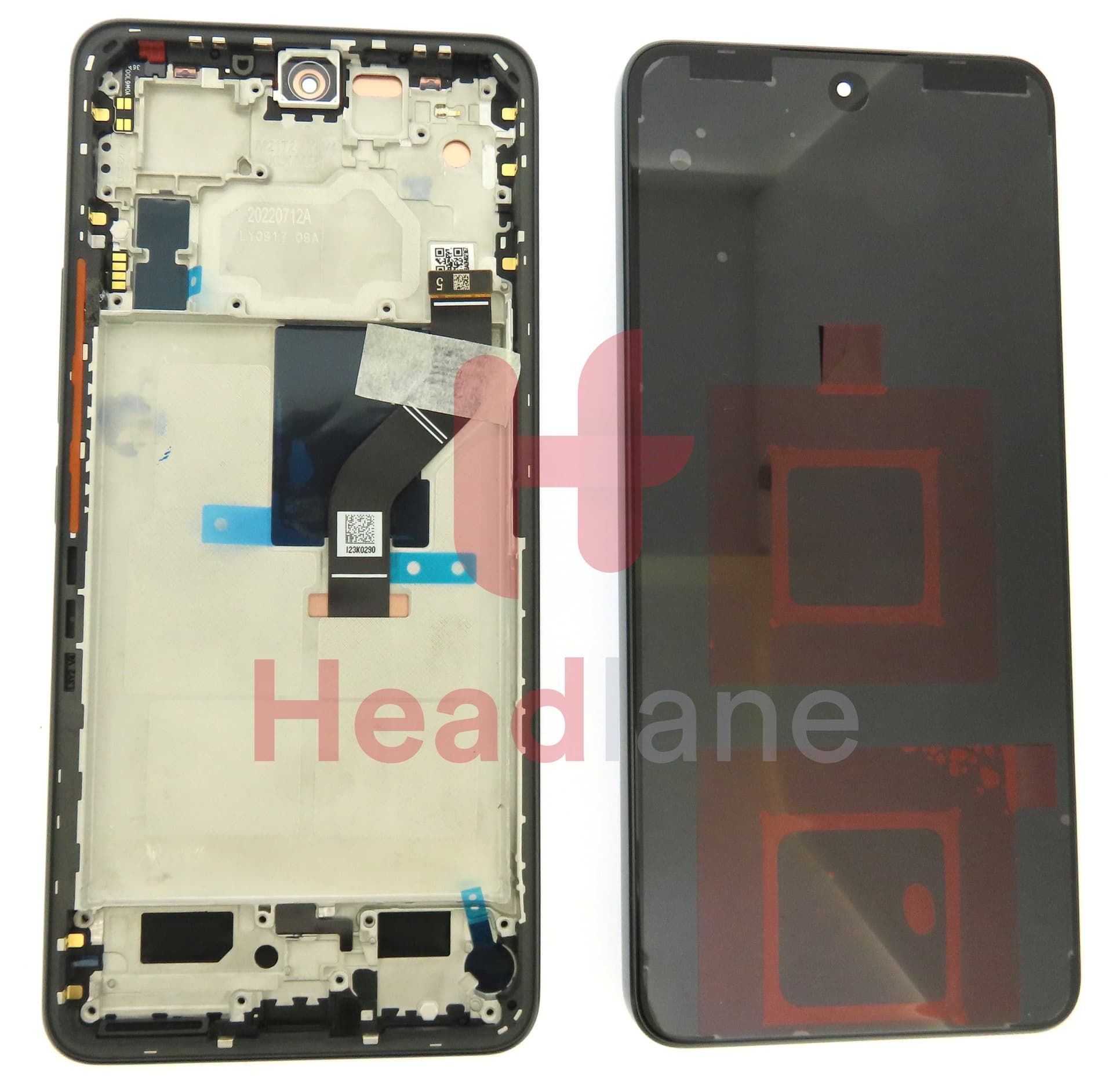 Xiaomi 12 Lite LCD Display / Screen + Touch - Black - 56000300L900 - Xiaomi Replacement Part