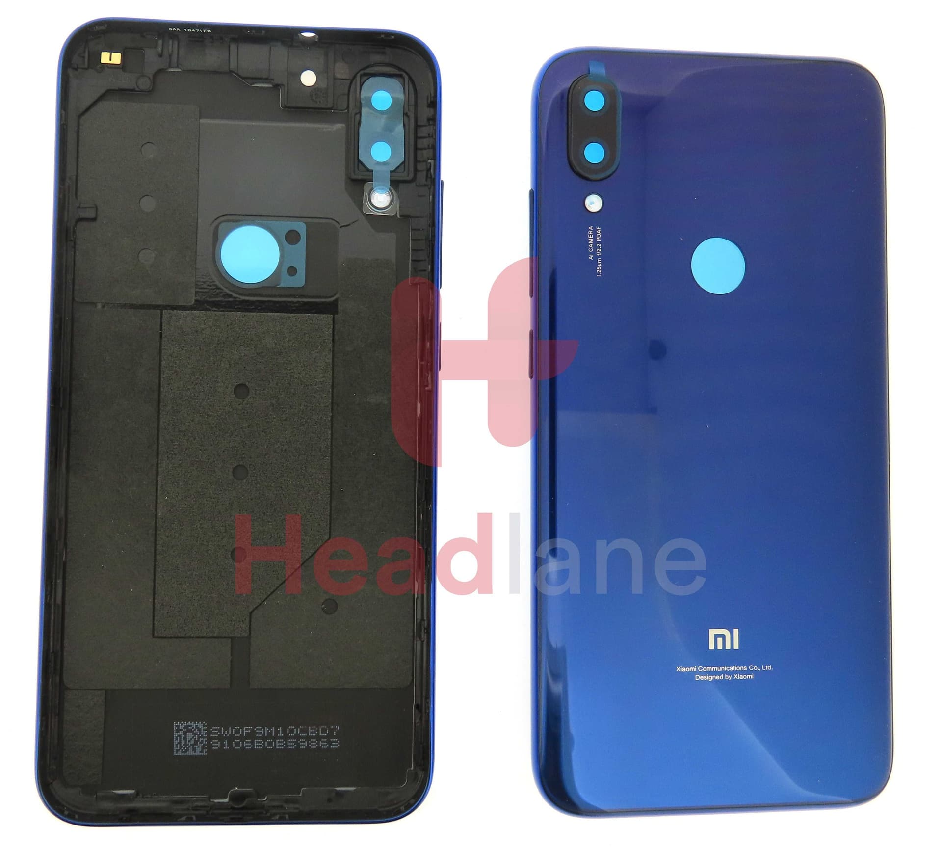 Xiaomi Mi Play Back / Battery Cover - Blue - 5610200410B6 - Xiaomi Replacement Part
