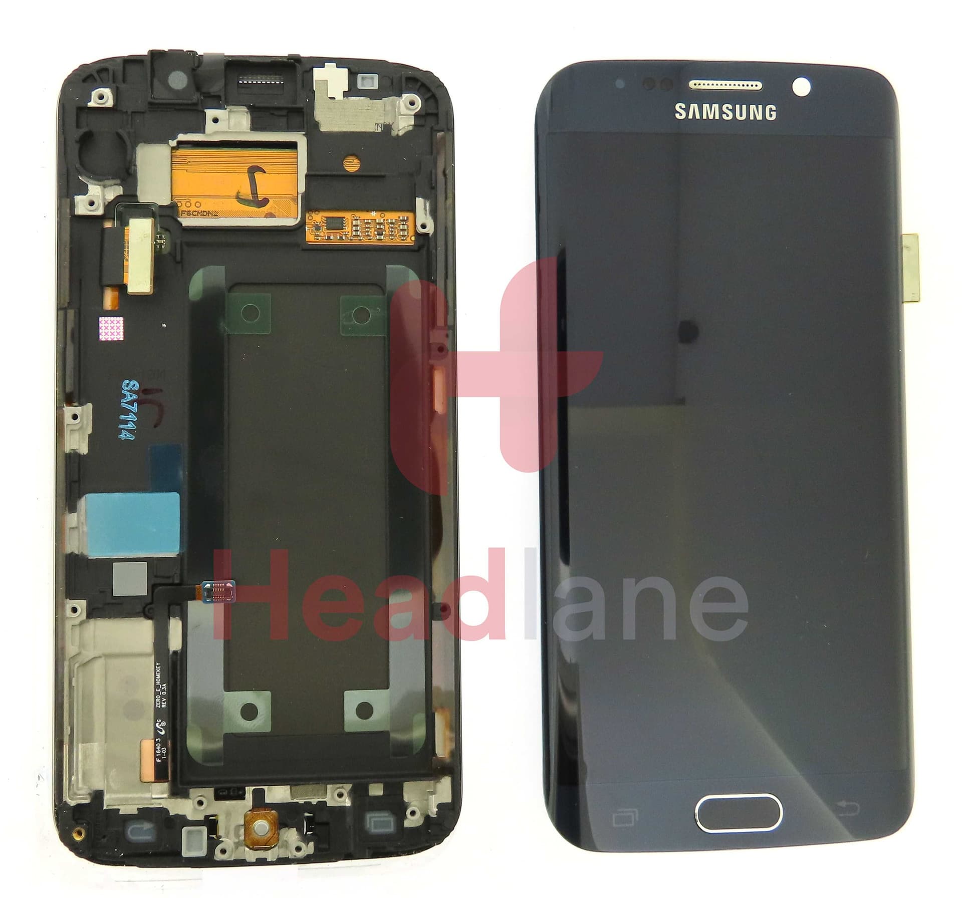 Samsung SM-G925F Galaxy S6 Edge LCD Display / Screen + Touch - Black - GH97-17317A - Samsung Replacement Part