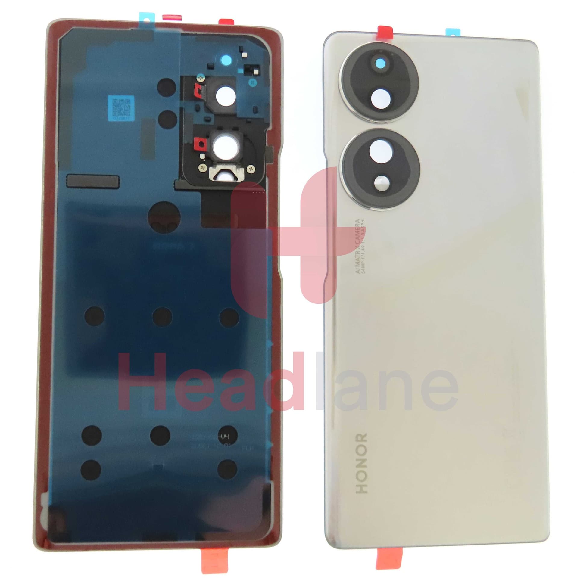 Honor 70 Back / Battery Cover - Silver - 0235ACMQ - Honor Replacement Part