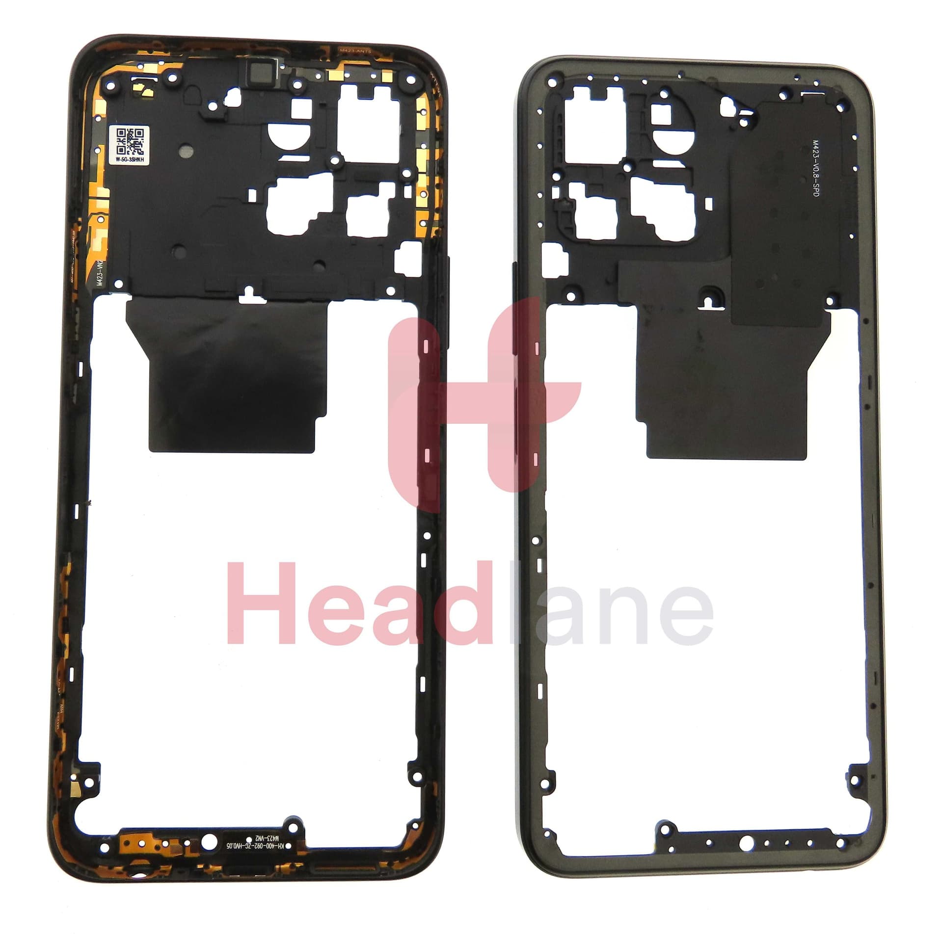 Honor X8 5G Middle Cover / Chassis + NFC Antenna - Black - 9707AAAL - Honor Replacement Part