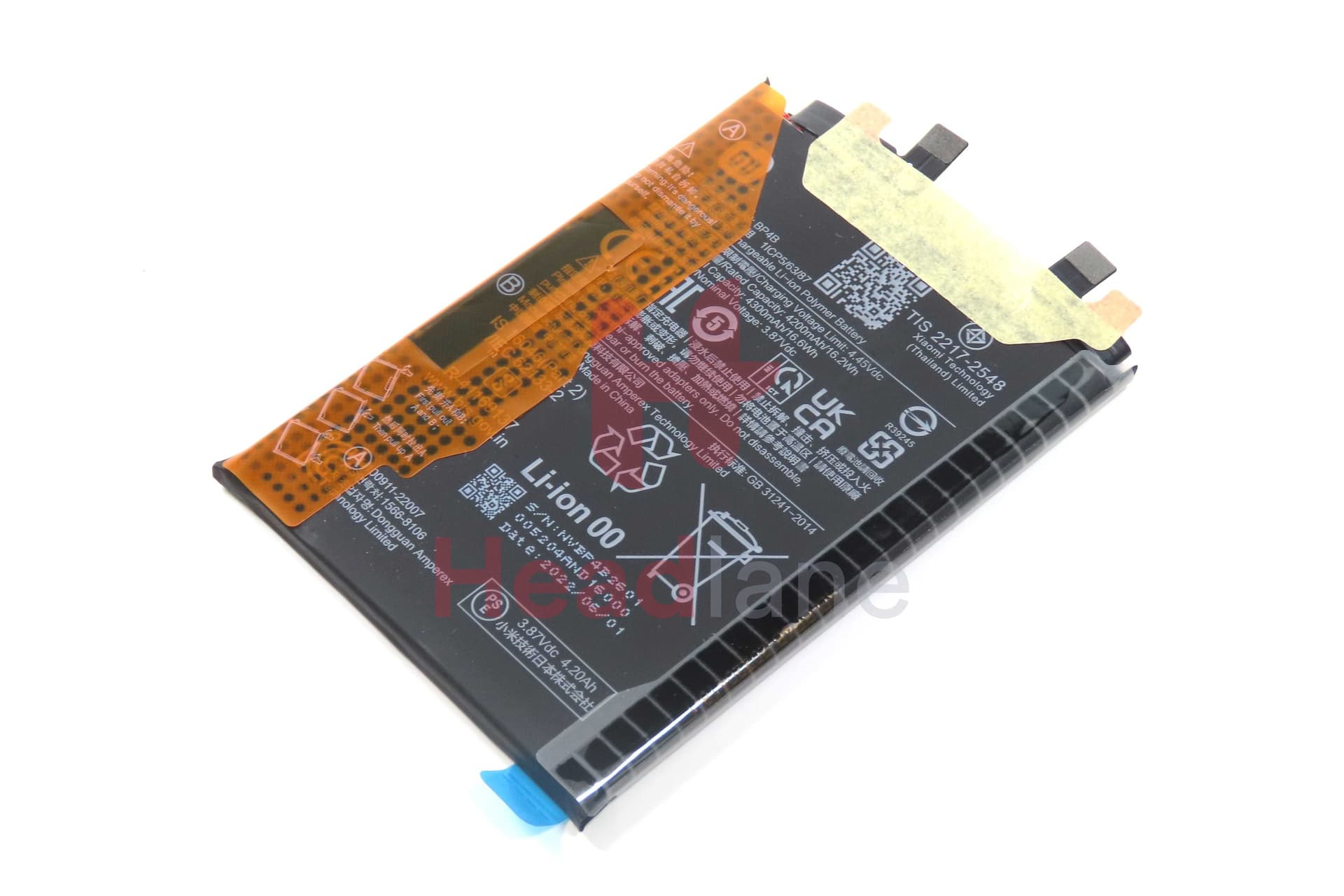 Xiaomi 12 Lite BP4B 4300mAh Internal Battery - 46020000BL1G - Xiaomi Replacement Part