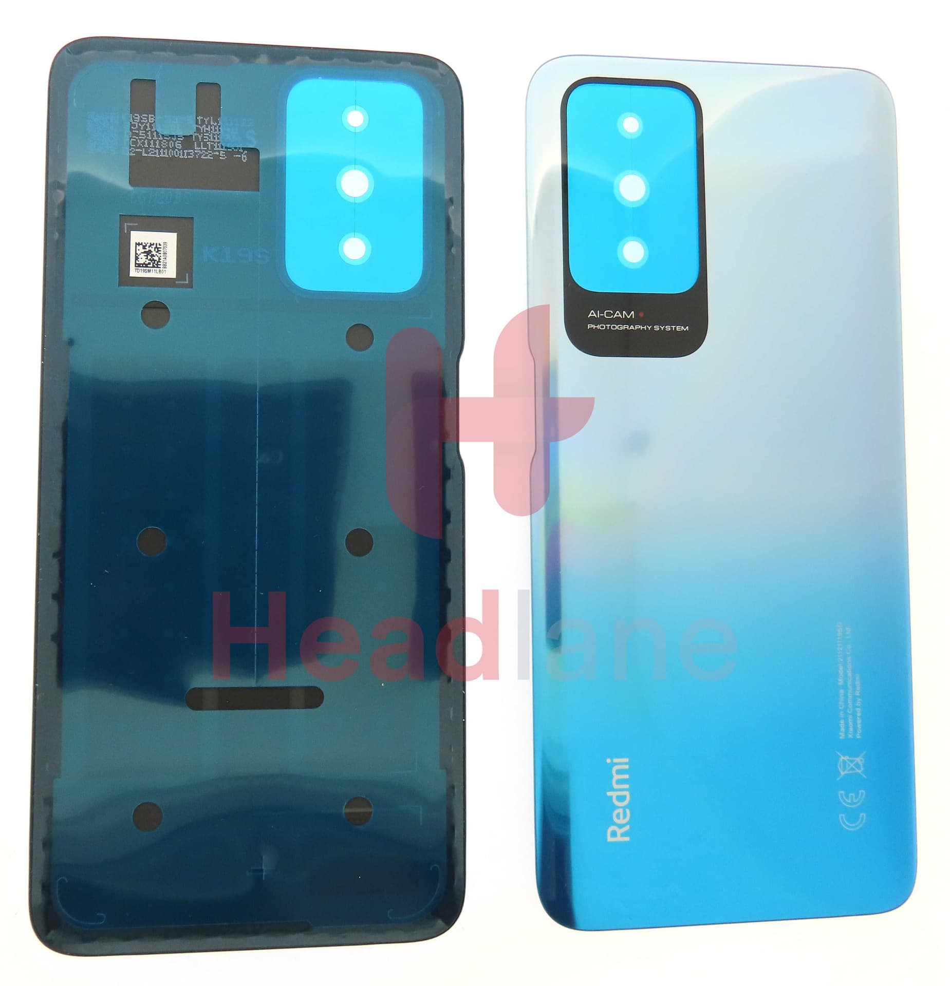 Xiaomi Redmi 10 (2022) Back / Battery Cover - Blue - 55050001JS9X - Xiaomi Replacement Part