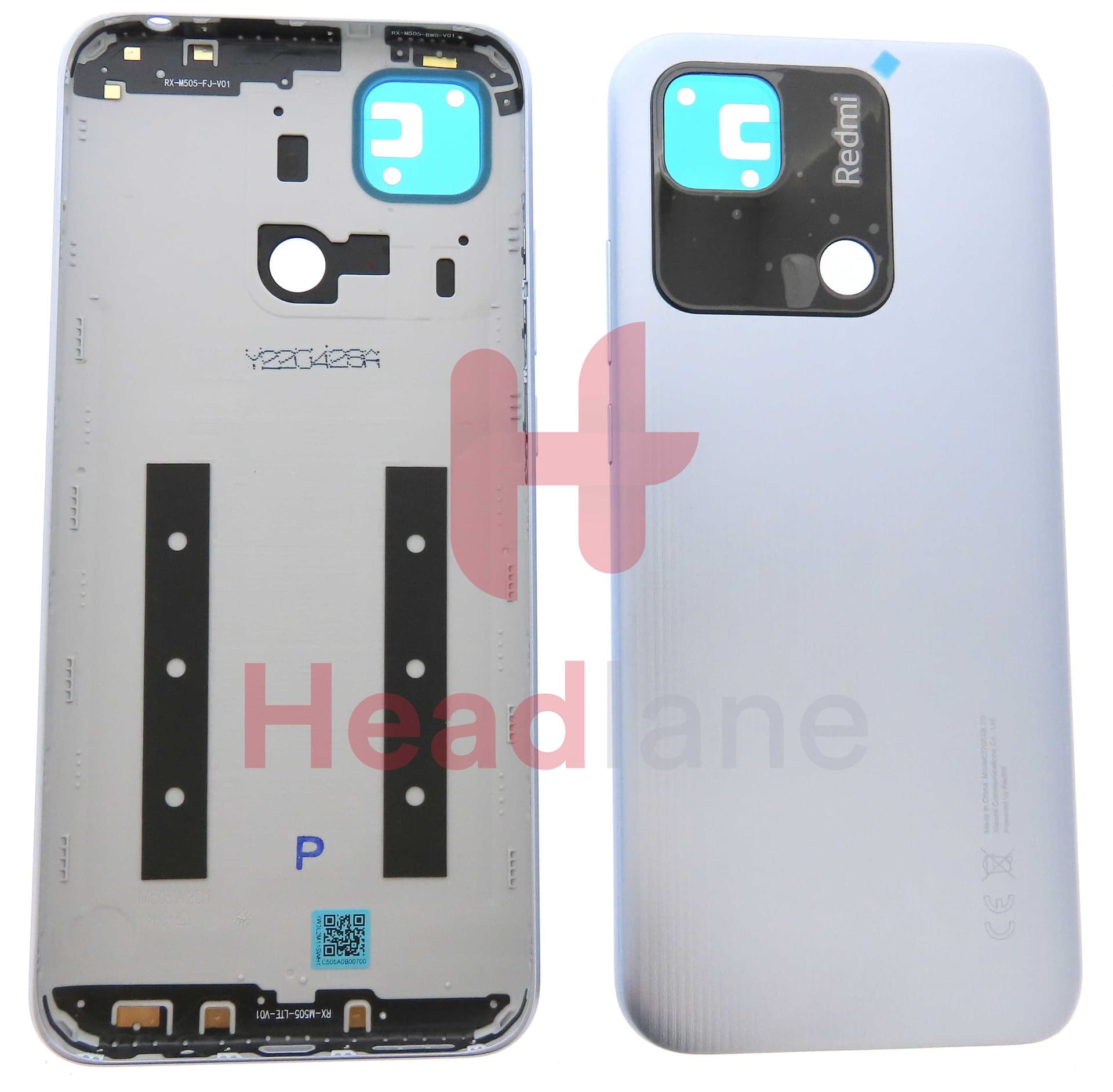 Xiaomi Redmi 10A Back / Battery Cover - Silver - 55050001YF9T - Xiaomi Replacement Part