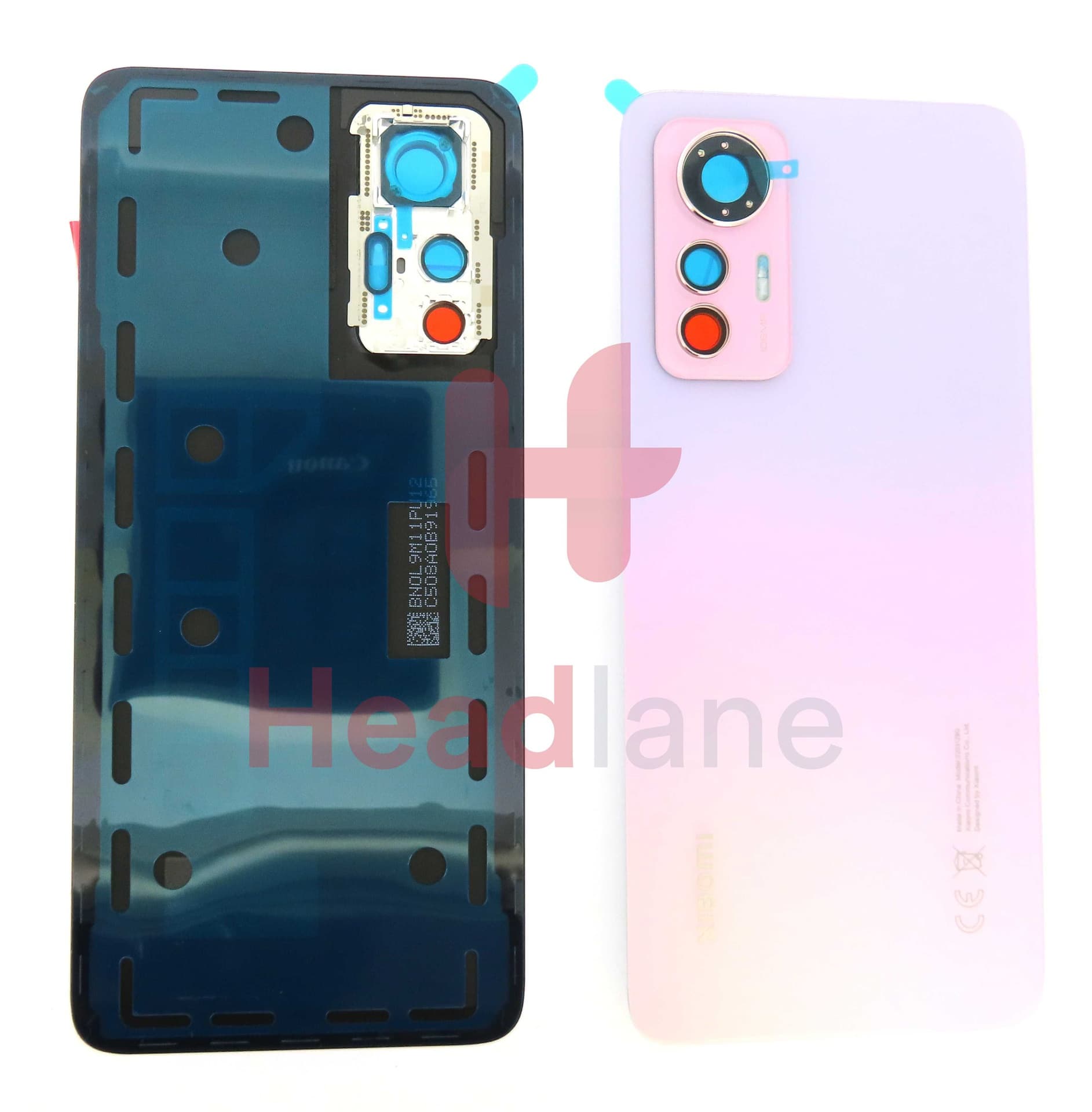 Xiaomi 12 Lite Back / Battery Cover - Purple - 550500022M1L - Xiaomi Replacement Part