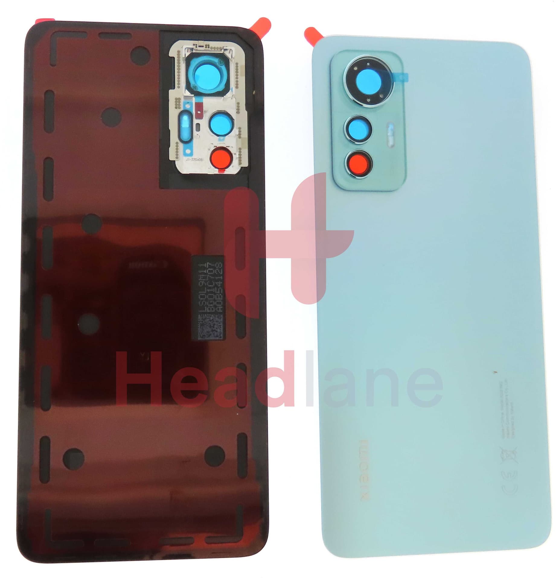 Xiaomi 12 Lite Back / Battery Cover - Green - 55050002BT4J - Xiaomi Replacement Part