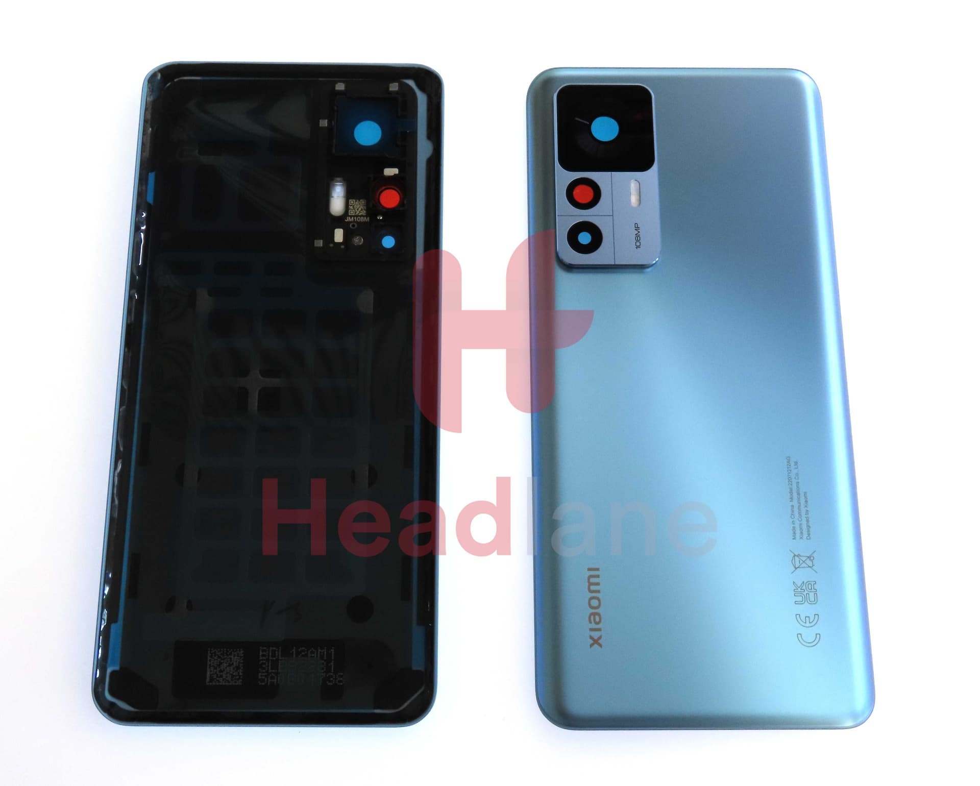 Xiaomi 12T Back / Battery Cover - Blue - 560006L12A00 - Xiaomi Replacement Part