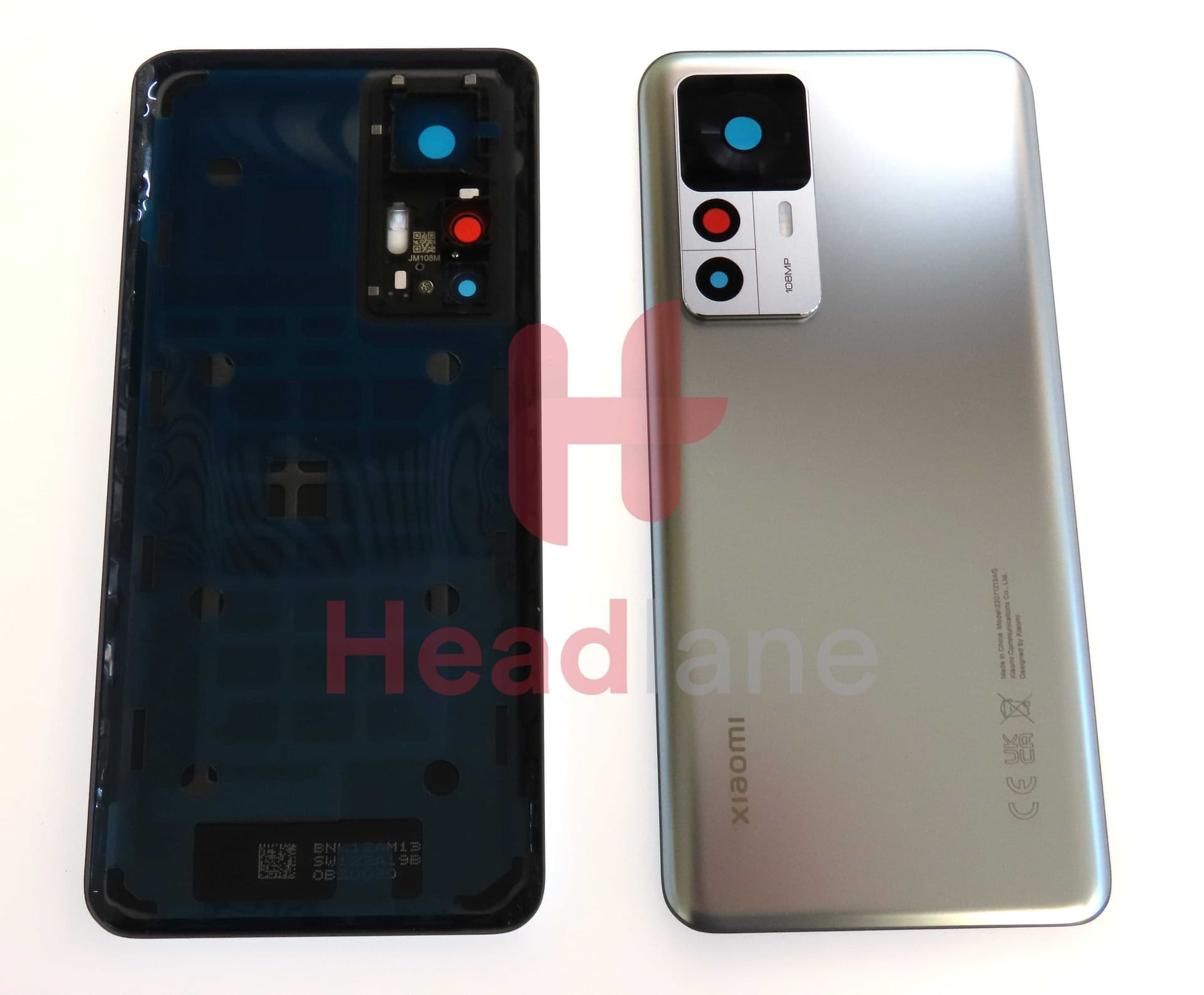 Xiaomi 12T Back / Battery Cover - Silver - 560008L12A00 - Xiaomi Replacement Part