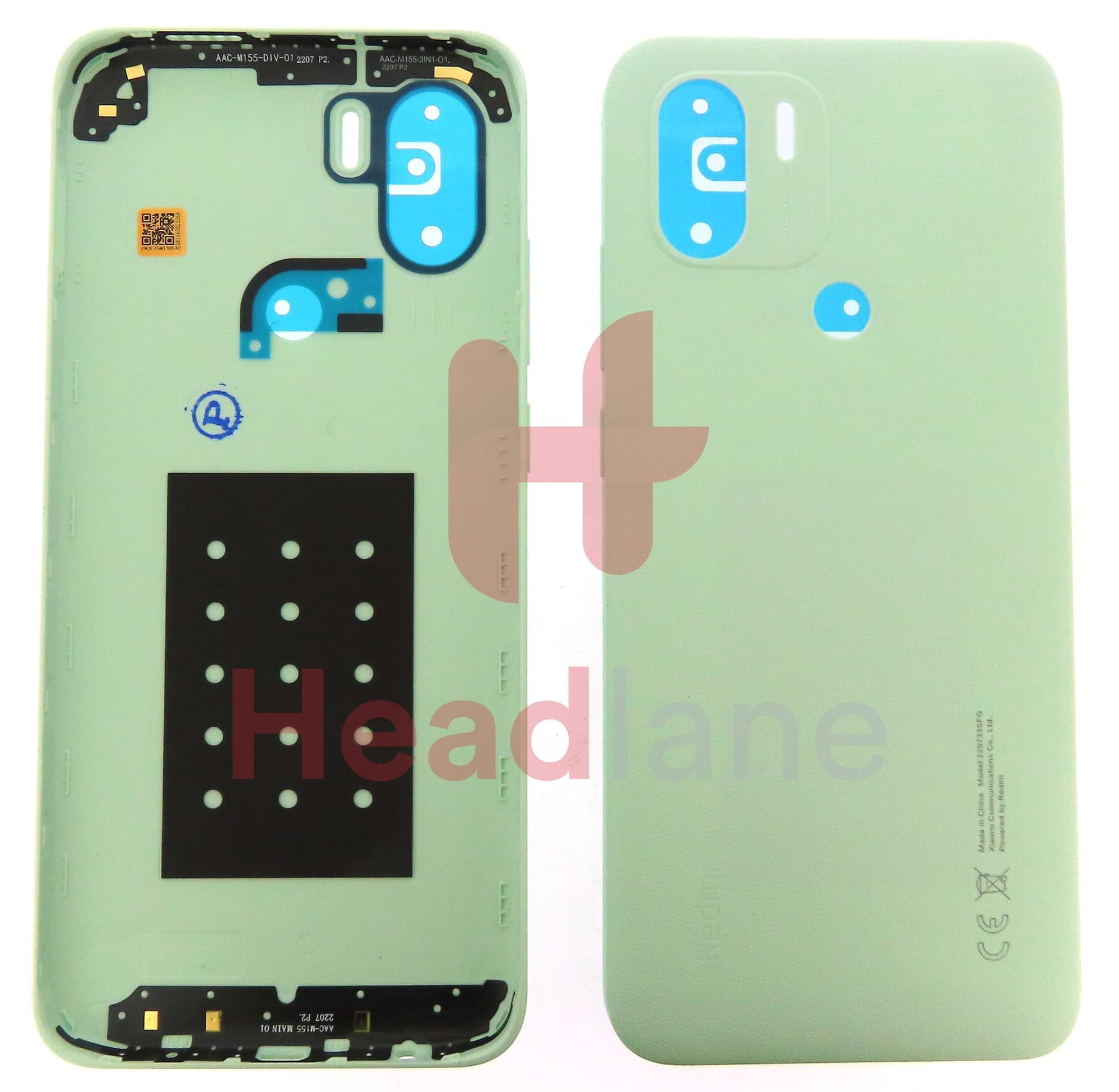 Xiaomi Redmi A1+ Back / Battery Cover - Green - 55050002JP9T - Xiaomi Replacement Part