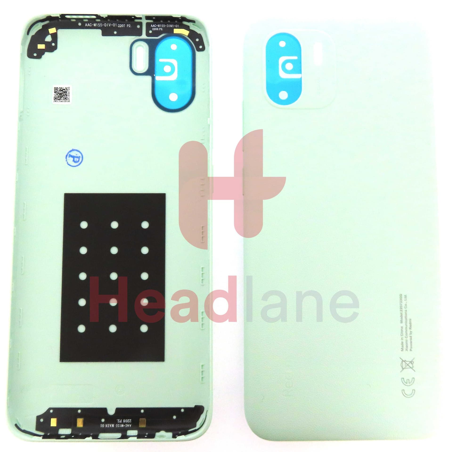 Xiaomi Redmi A1 Back / Battery Cover - Green - 55050002JB9T - Xiaomi Replacement Part