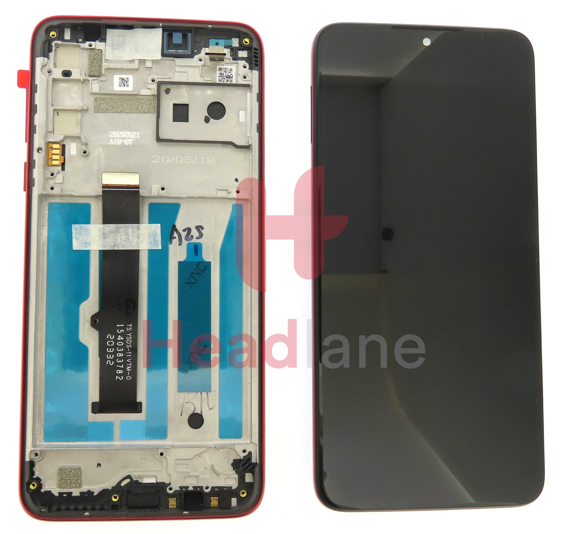 Motorola XT2015 Moto G8 Play LCD Display / Screen + Touch - Red - 5D68C18172 - Lenovo / Motorola Replacement Part