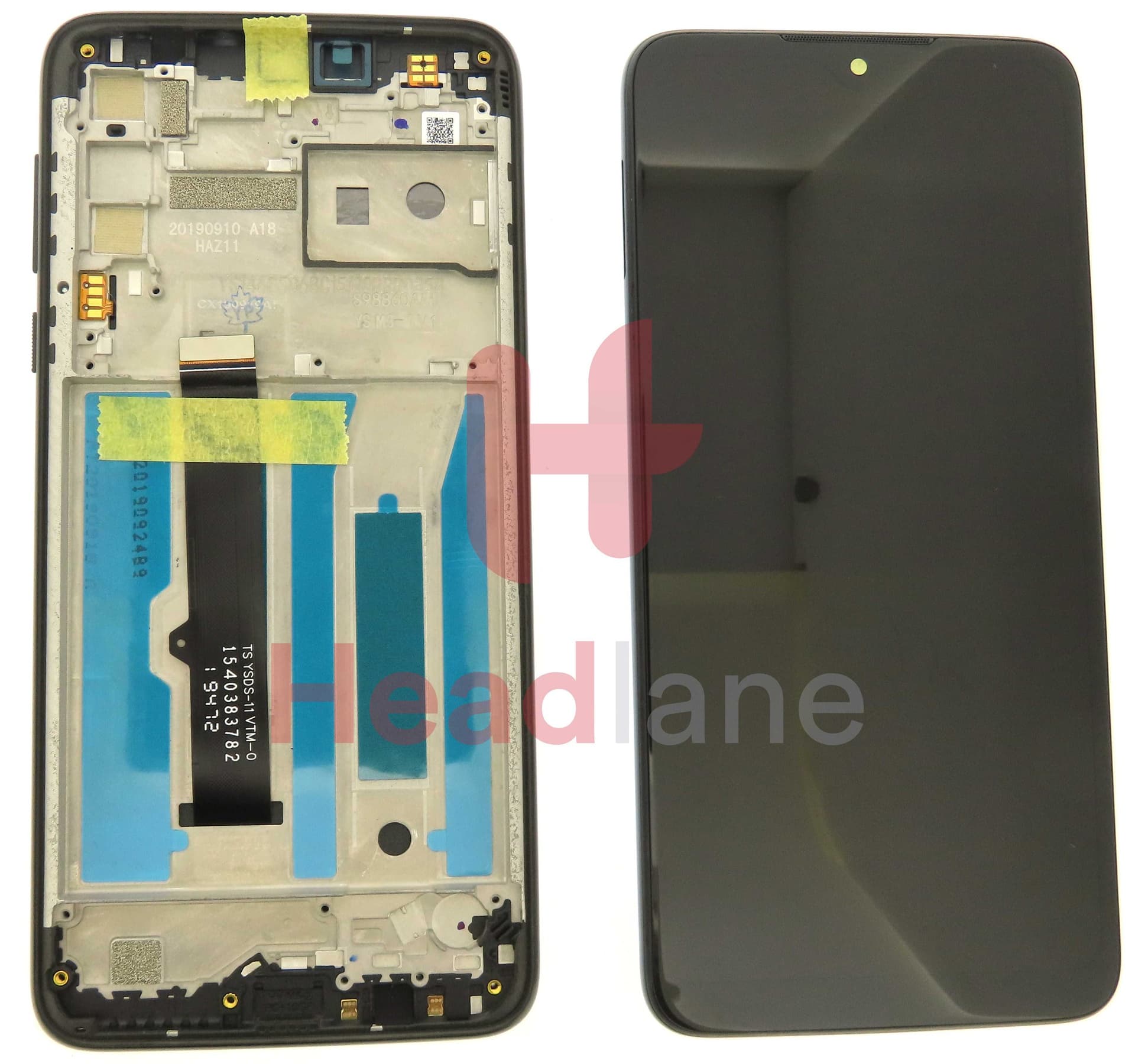 Motorola XT2015 Moto G8 Play LCD Display / Screen + Touch - Black - 5D68C15130 - Lenovo / Motorola Replacement Part