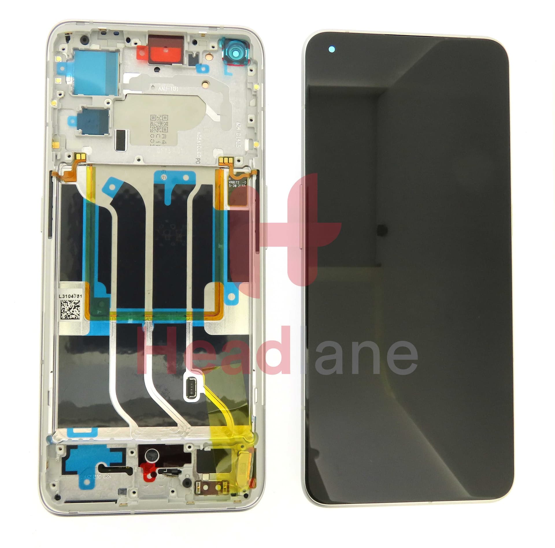Realme RMX3300 GT2 Pro LCD Display / Screen + Touch - White - 4909408 - Realme Replacement Part