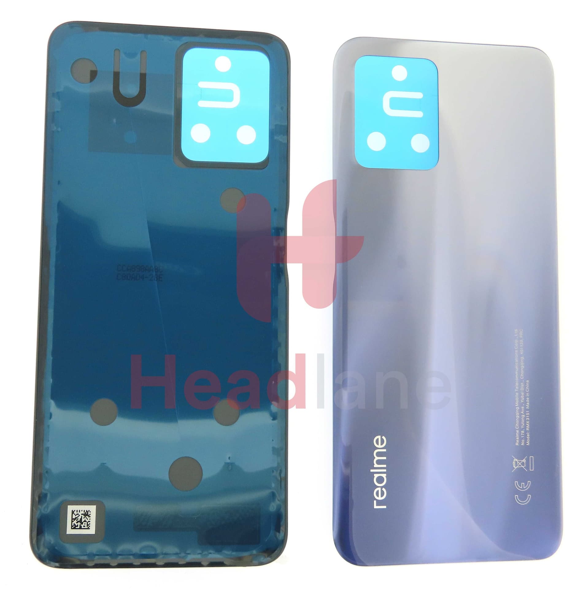 Realme RMX3151 8i Back / Battery Cover - Purple - 3203800 - Realme Replacement Part