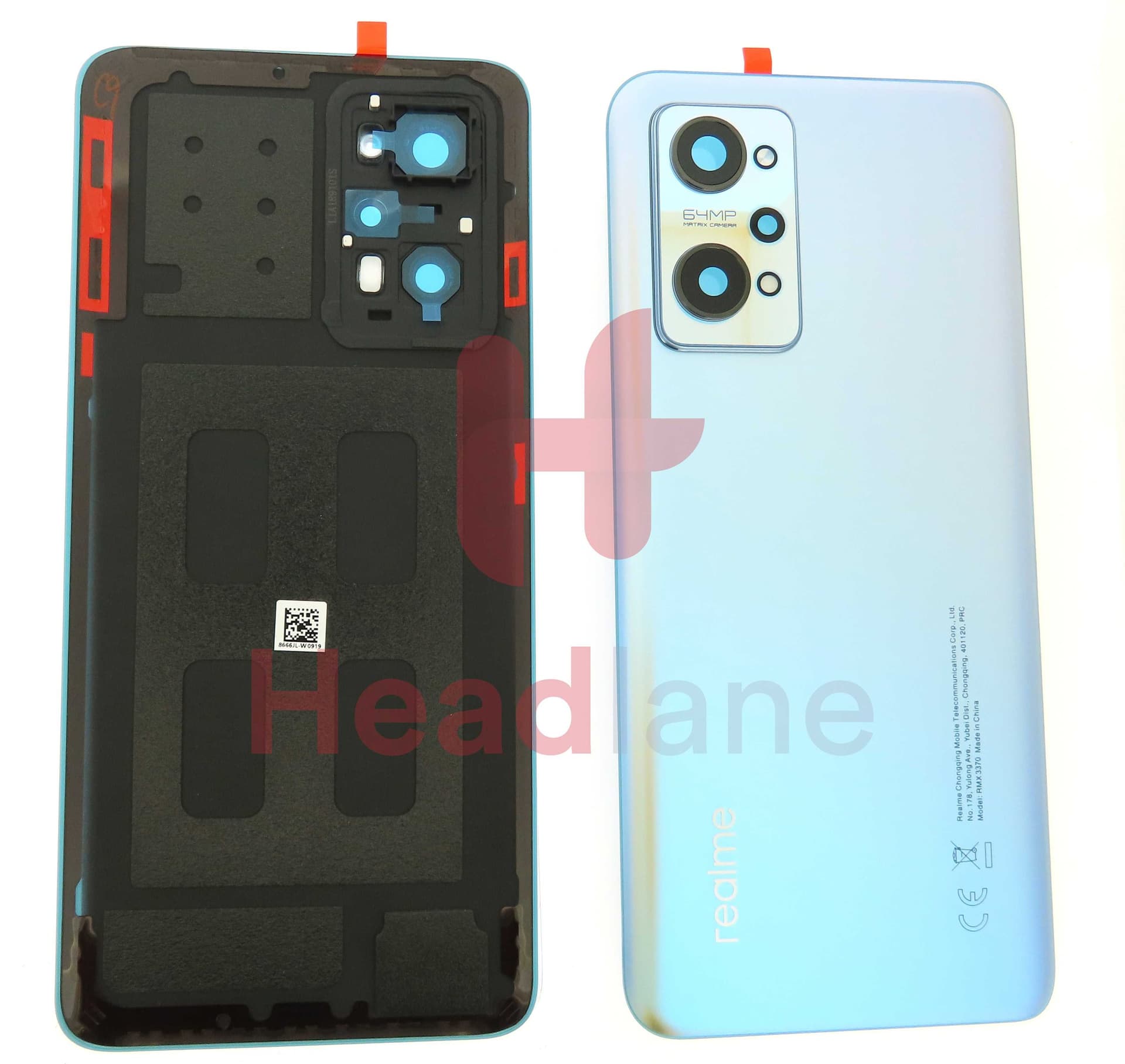 Realme RMX3370 GT Neo 2 Back / Battery Cover - Blue - 4908697 - Realme Replacement Part