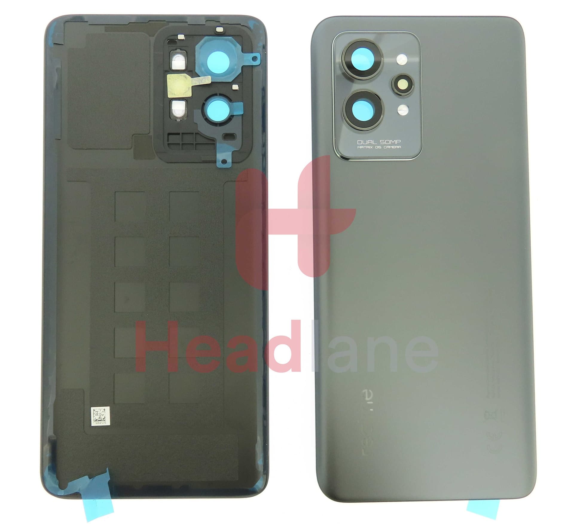 Realme RMX3301 GT2 Pro Back / Battery Cover - Black - 4909463 - Realme Replacement Part