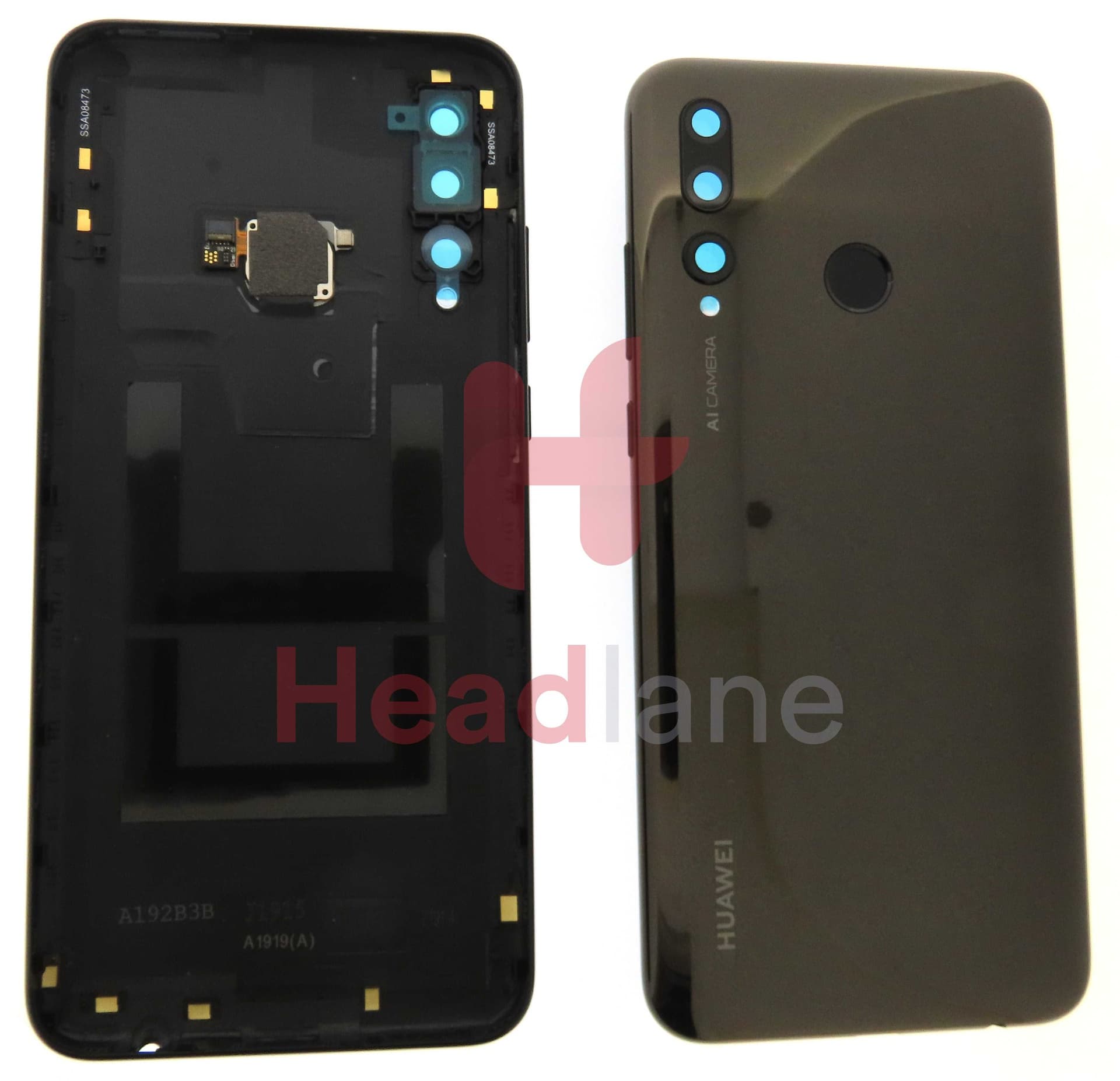 Huawei P Smart+ (2019) Back / Battery Cover - Black - 02352PKH - Huawei Replacement Part