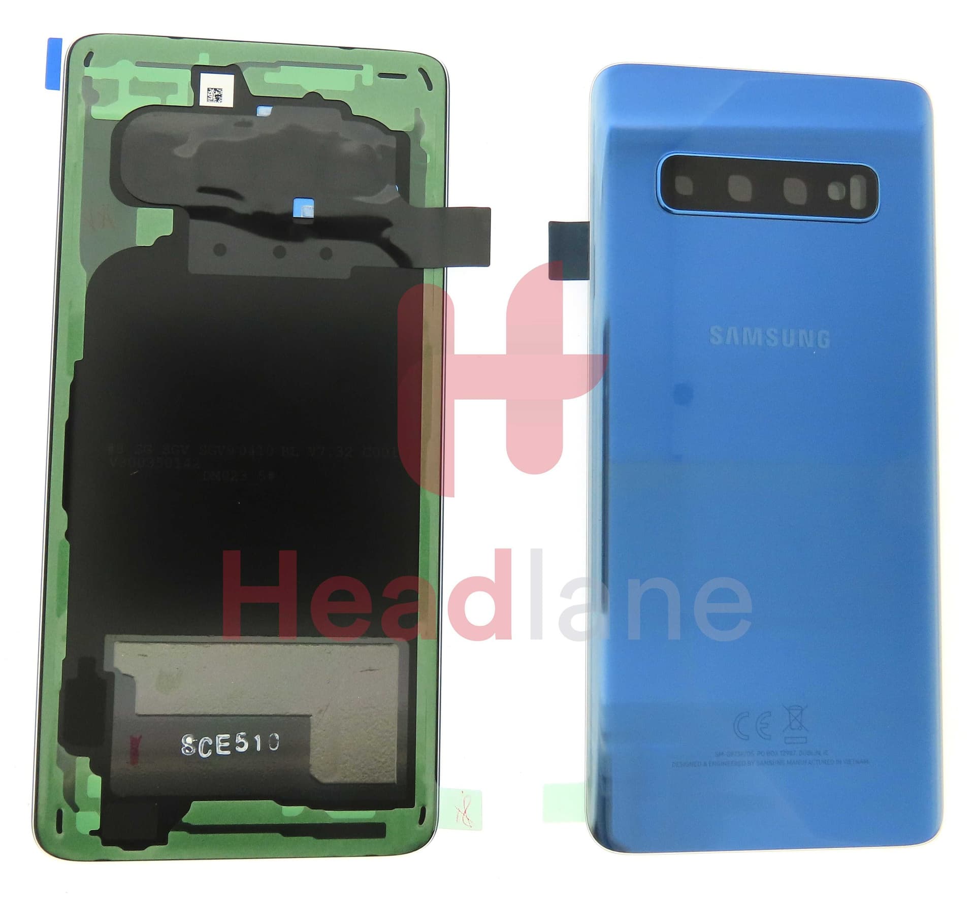 Samsung SM-G973 Galaxy S10 Back / Battery Cover - Prism Blue (DUOS) - GH82-18381C - Samsung Replacement Part