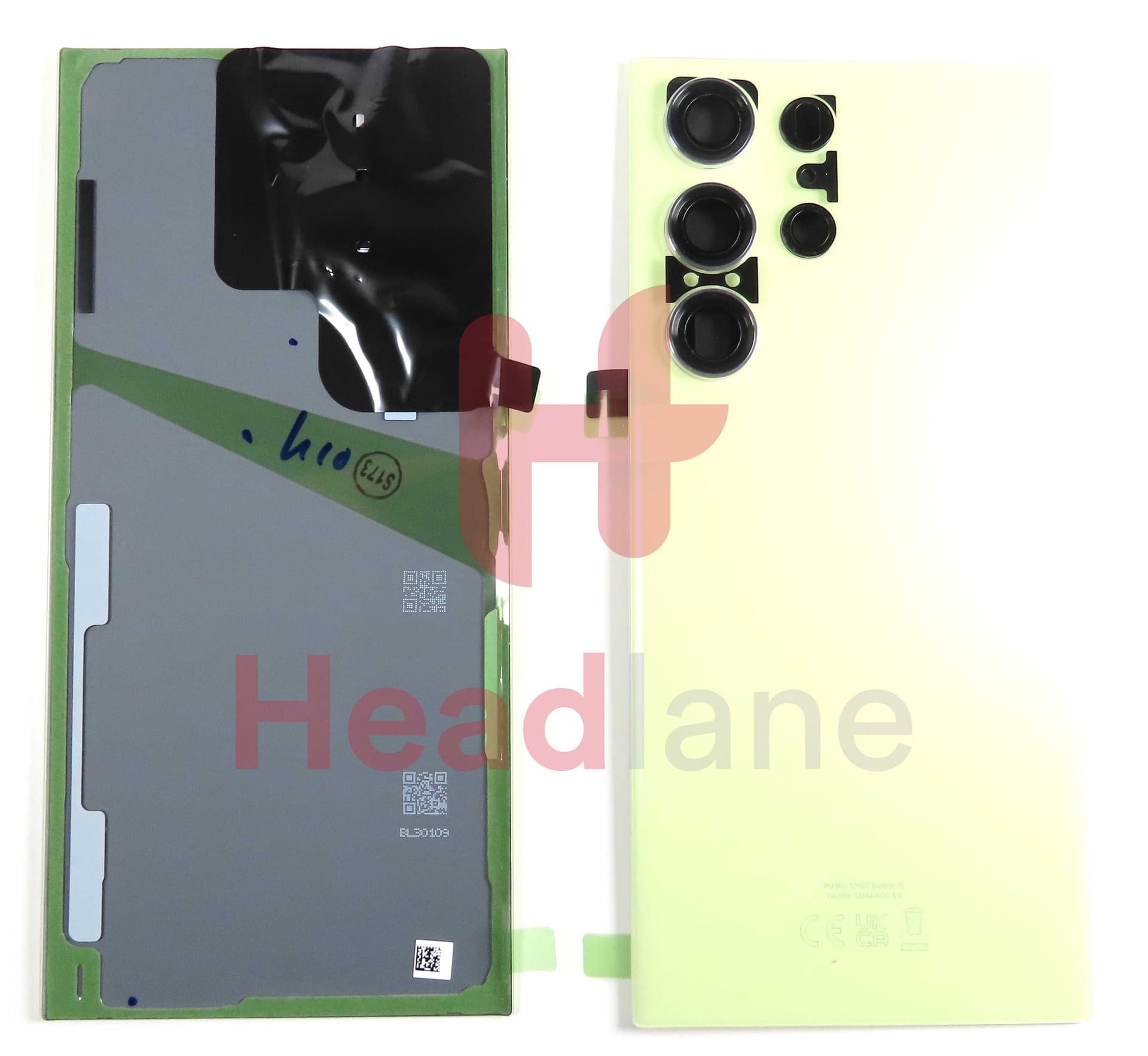 Samsung SM-S918 Galaxy S23 Ultra Back / Battery Cover - Lime - GH82-30400H - Samsung Replacement Part