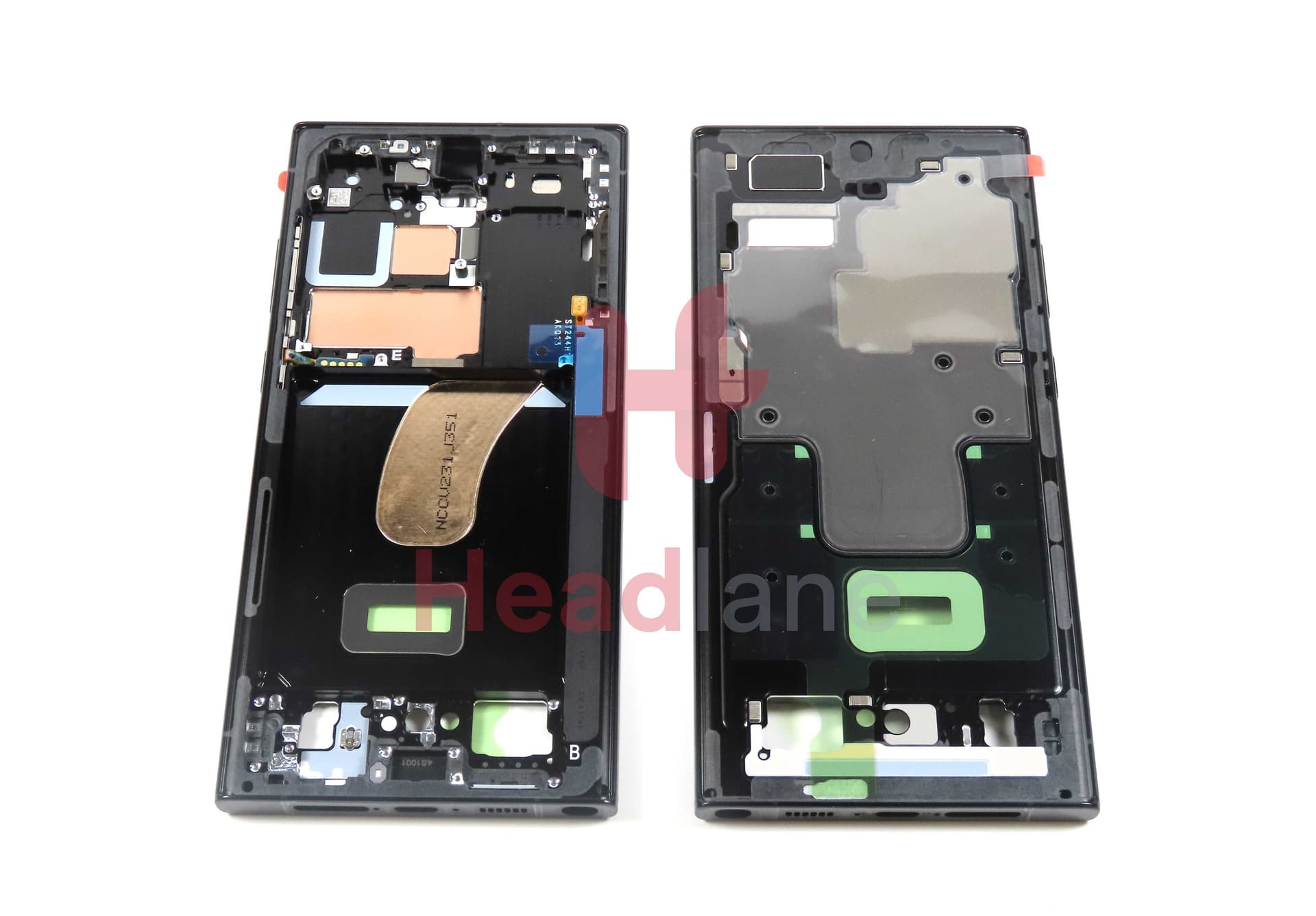 Samsung SM-S918 Galaxy S23 Ultra Display Frame / Chassis - Graphite / Red - GH96-15833E - Samsung Replacement Part