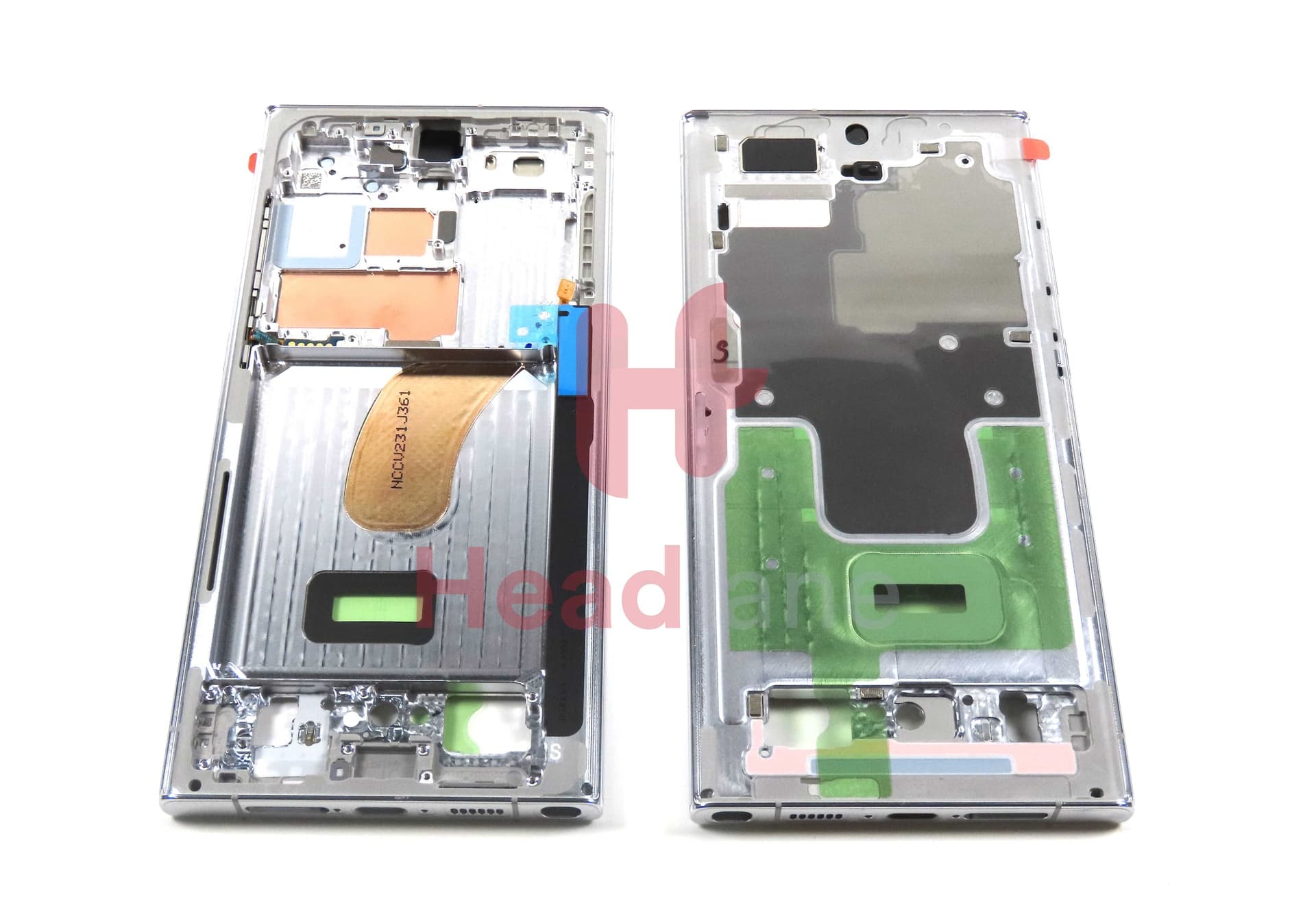 Samsung SM-S918 Galaxy S23 Ultra Display Frame / Chassis - Sky Blue / Lime - GH96-15833G - Samsung Replacement Part