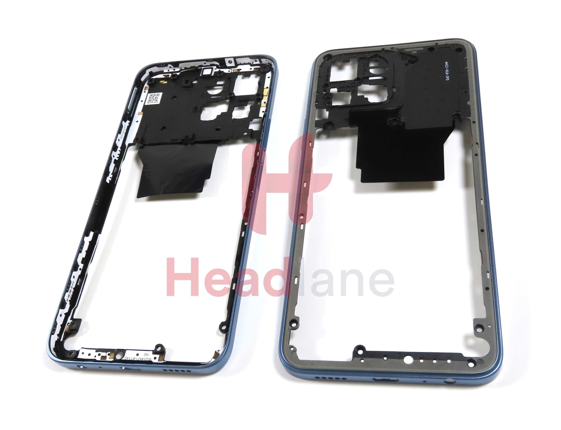 Honor X6 Middle Cover / Chassis + NFC Antenna - Blue - 9707AACC - Honor Replacement Part