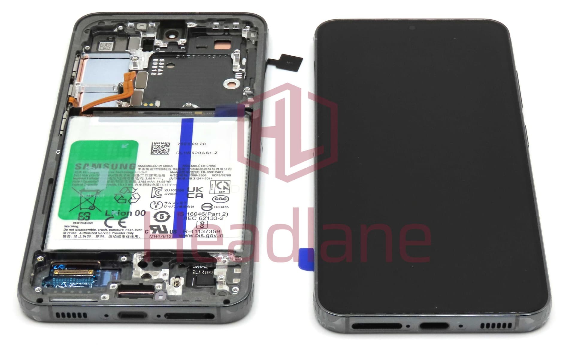 Samsung SM-S911 Galaxy S23 LCD Display / Screen + Touch + Battery - Green - GH82-30482C