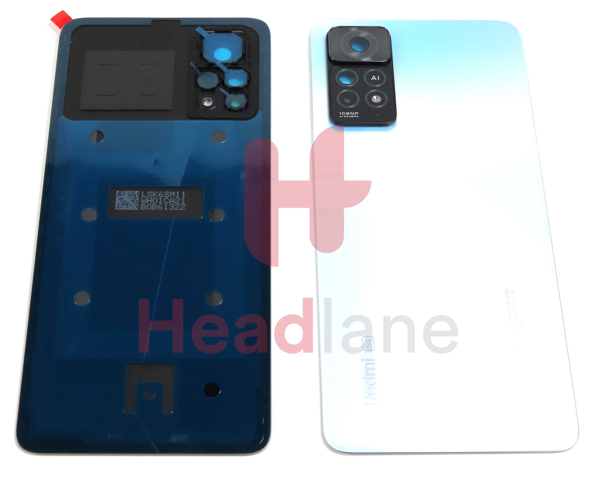 Xiaomi Redmi Note 11 Pro 5G Back / Battery Cover - White - 5600040K6S00 - Xiaomi Replacement Part