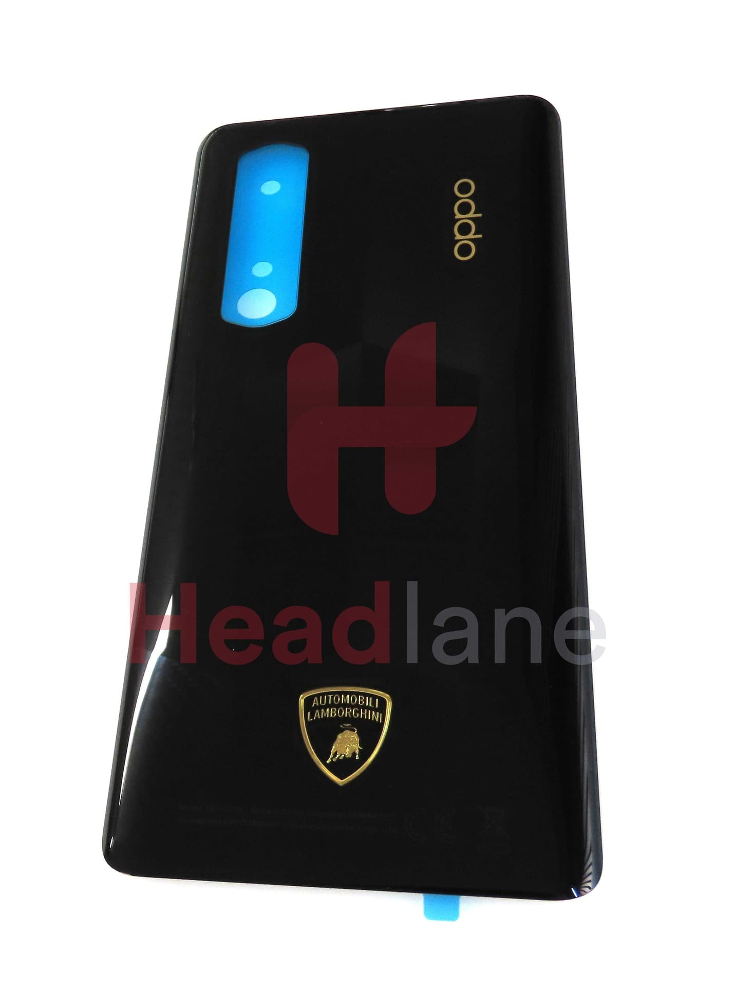 Oppo CPH2025 Find X2 Pro Back / Battery Cover - Black (Lamborghini Edition) - 4721678 - Oppo Replacement Part