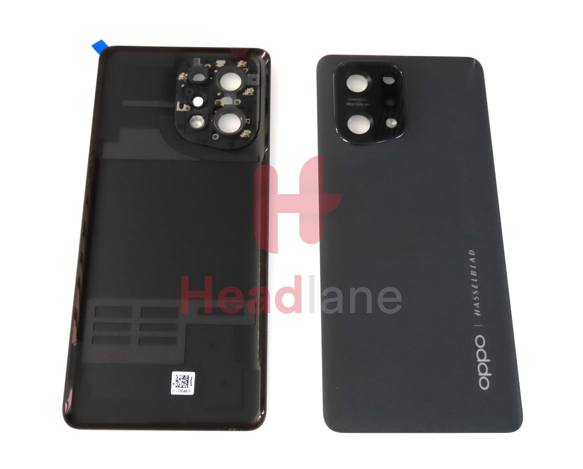 Oppo CPH2307 Find X5 Back / Battery Cover - Black - 4150016 - Oppo Replacement Part