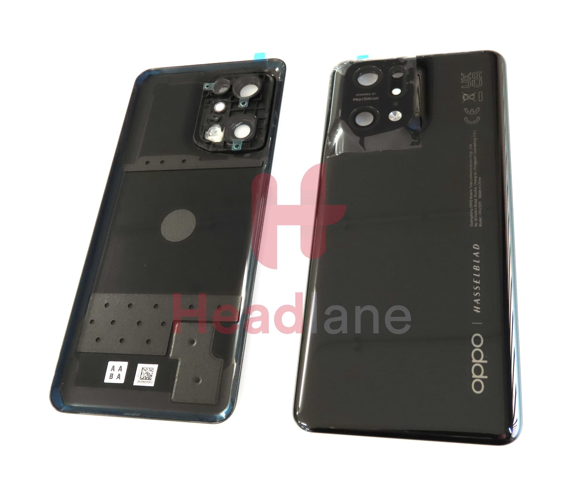 Oppo CPH2305 Find X5 Pro Back / Battery Cover - Black - 4150009 - Oppo Replacement Part