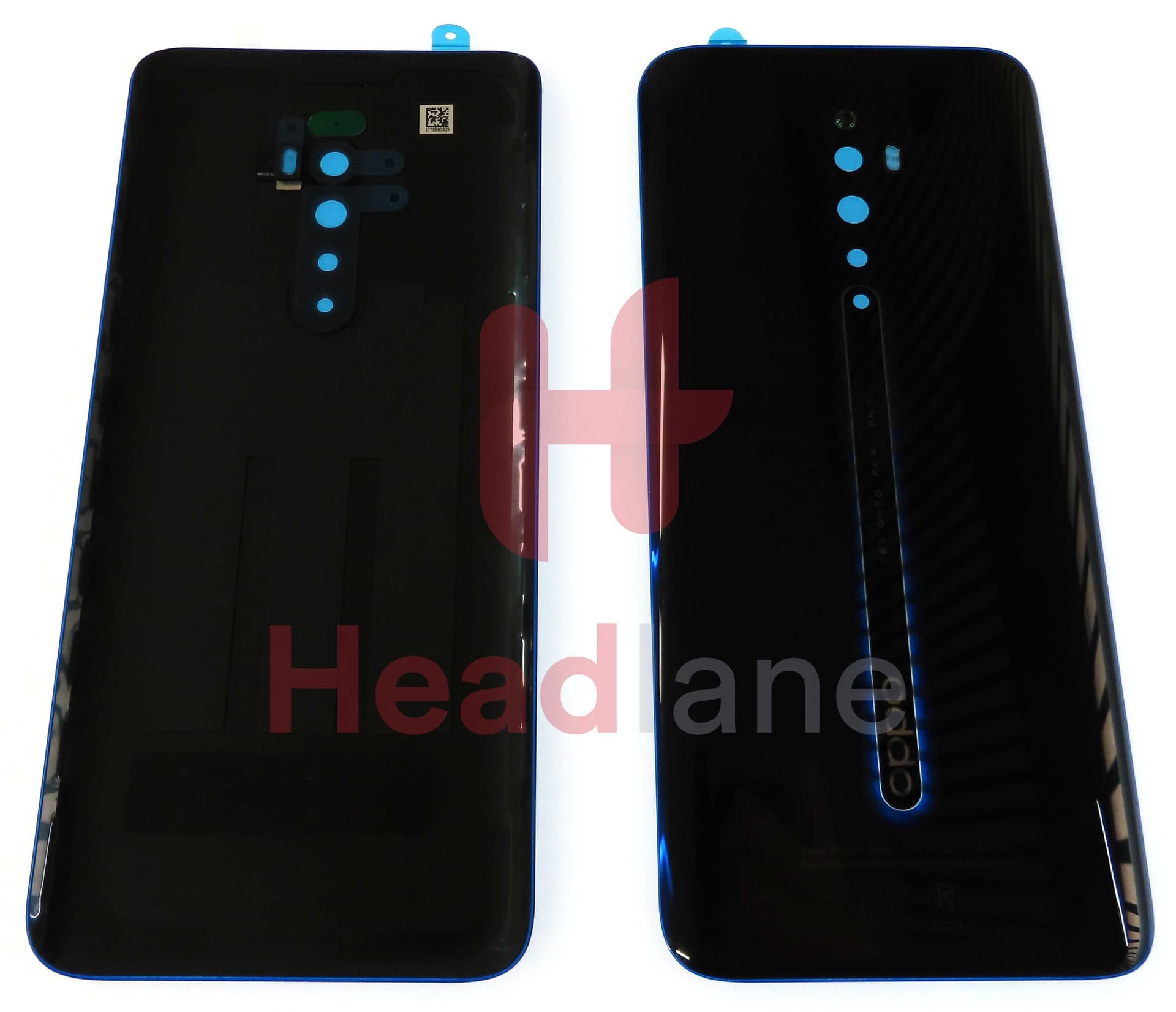 Oppo CPH1945 CPH1951 Reno2 Z Back / Battery Cover - Black - 4721388 - Oppo Replacement Part