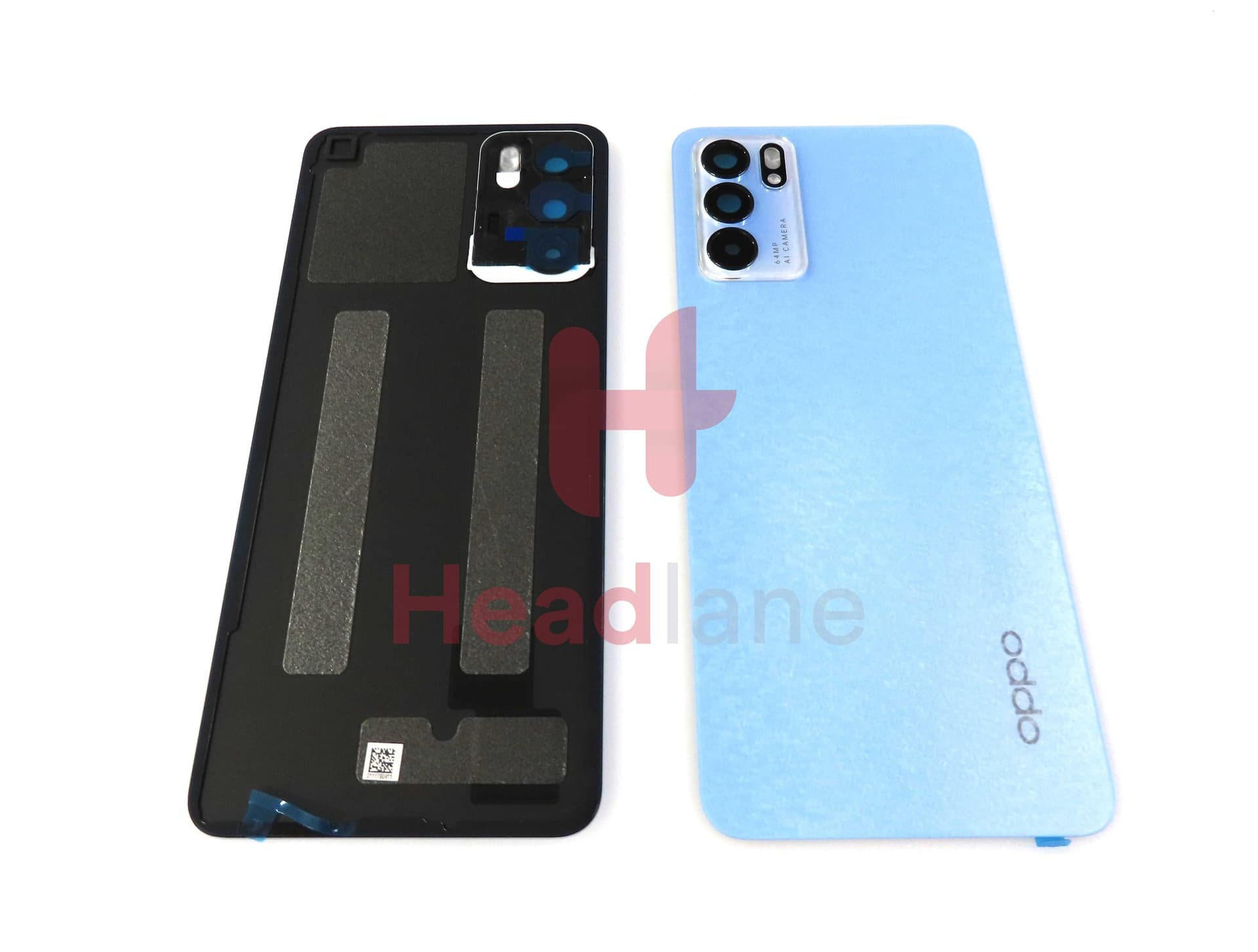 Oppo CPH2251 Reno6 5G Back / Batter Cover - Blue - 4907799 - Oppo Replacement Part