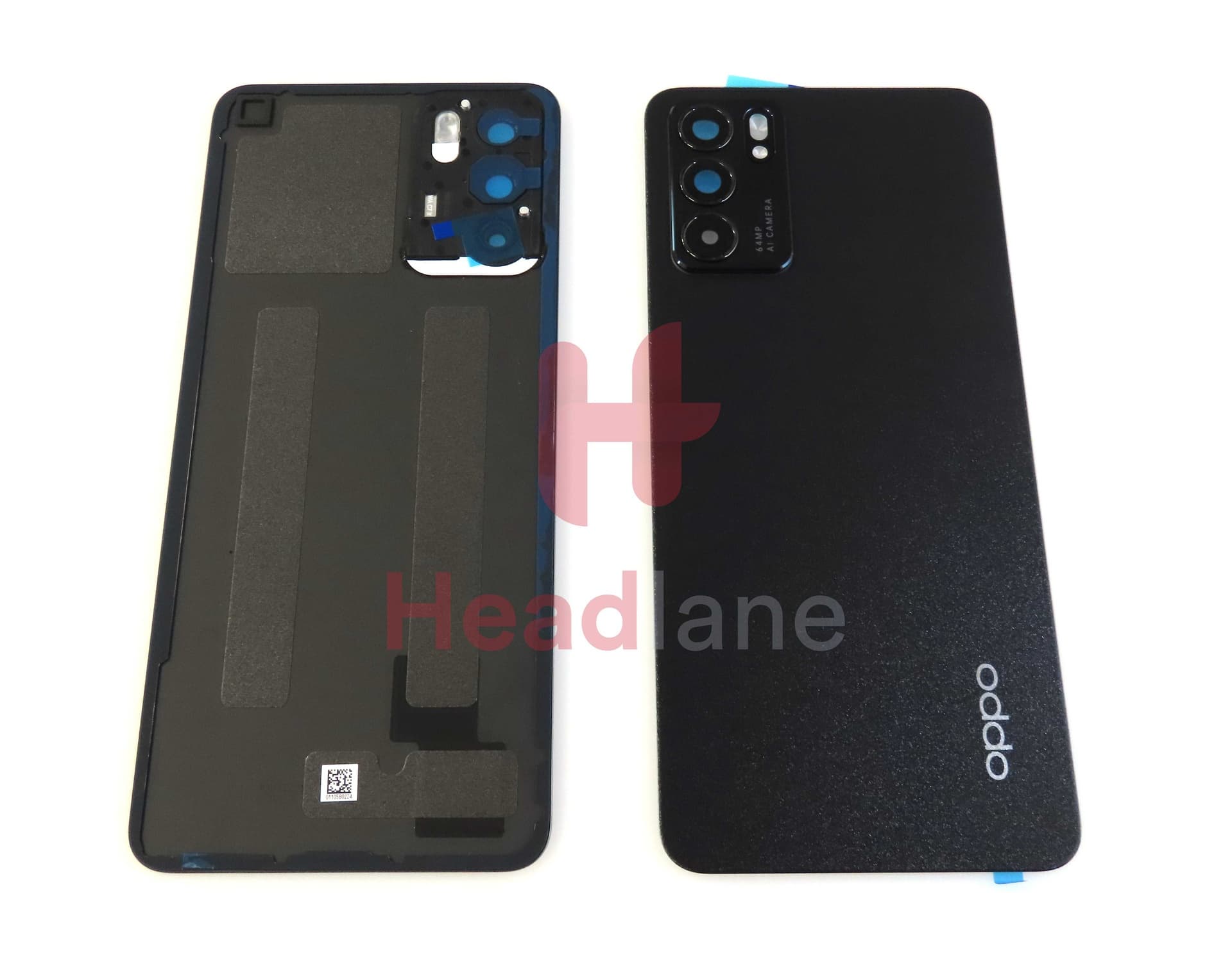 Oppo CPH2251 Reno6 5G Back / Batter Cover - Black - 4907797 - Oppo Replacement Part