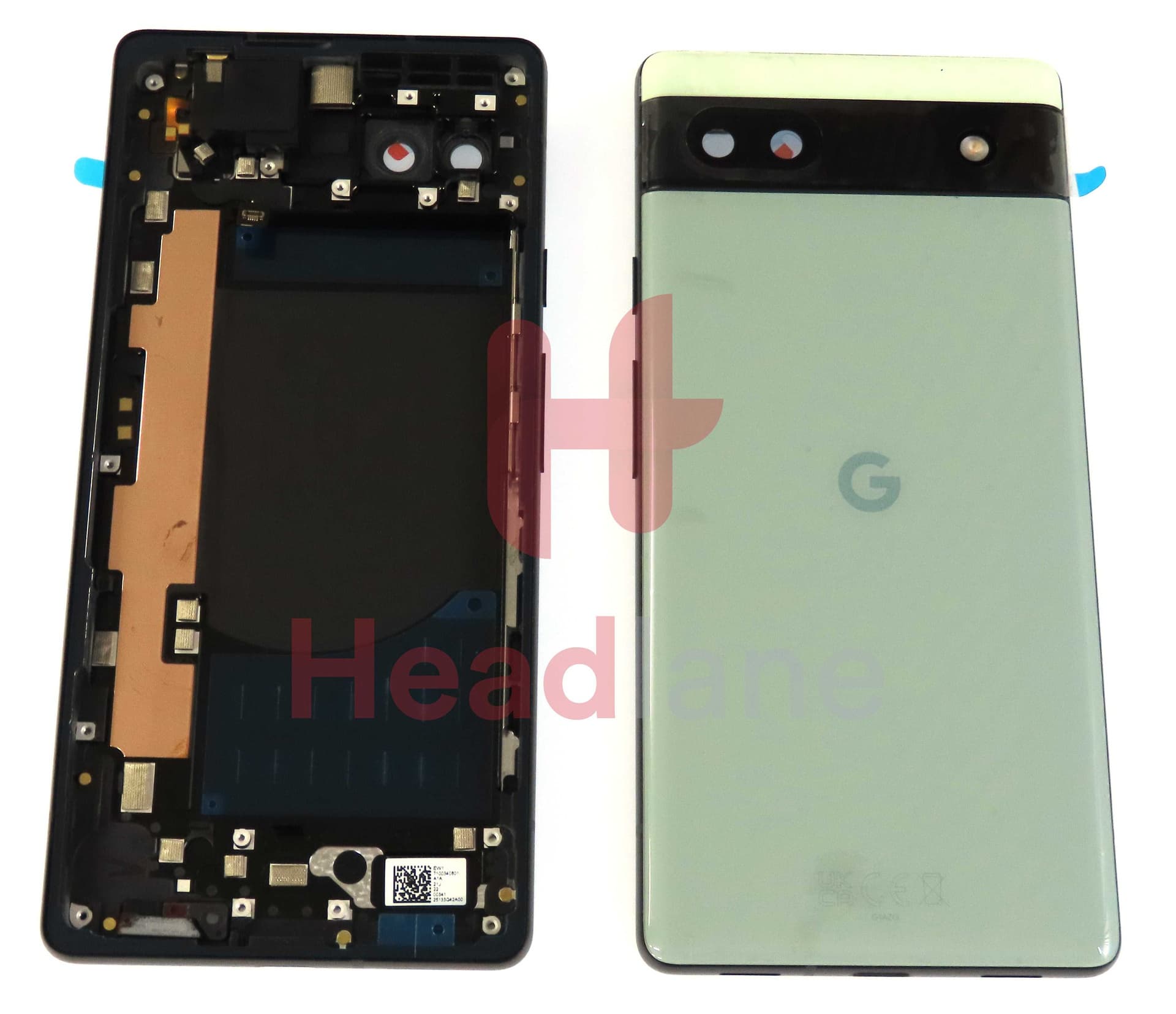 Google Pixel 6a Back / Battery Cover - Sage - G949-00251-01 - Google Replacement Part