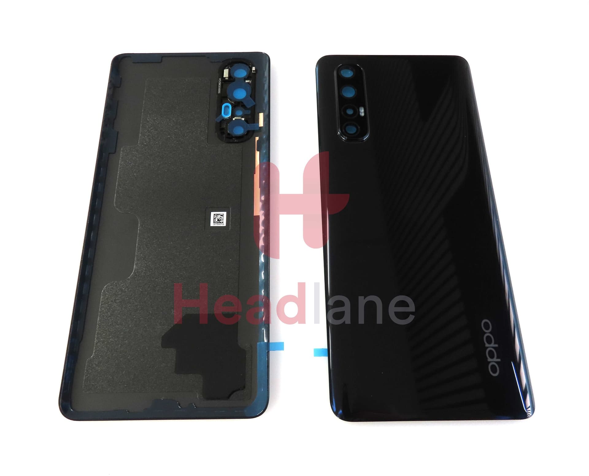 Oppo CPH2009 Find X2 Neo Back / Battery Cover - Black - 4903388