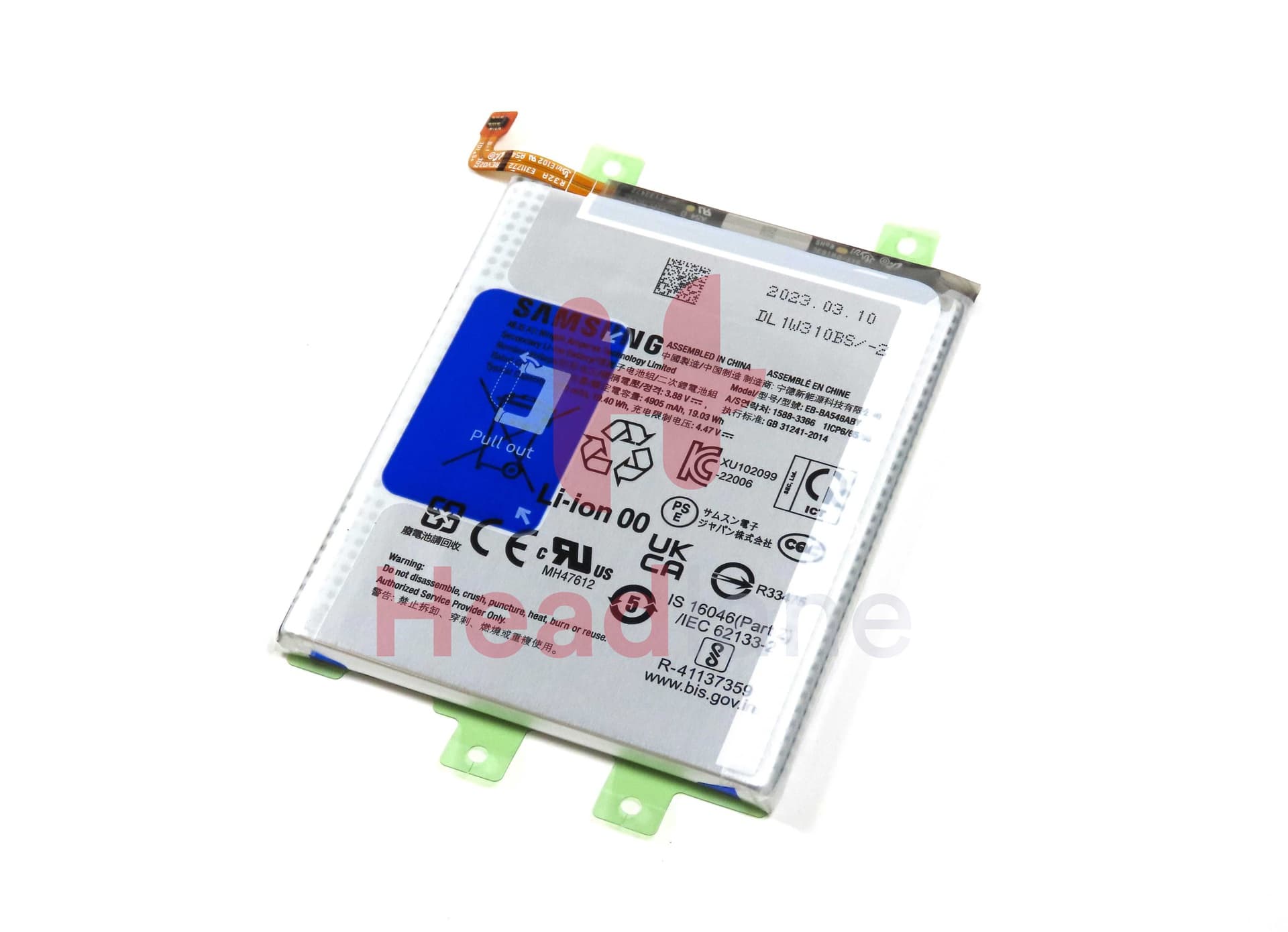 Samsung SM-A256 A346 A546 A356 A556 Galaxy A25 5G A34 5G A54 5G A35 5G A55 5G EB-BA546ABY 4905mAh Internal Battery - GH82-34947A - Samsung Replacement Part