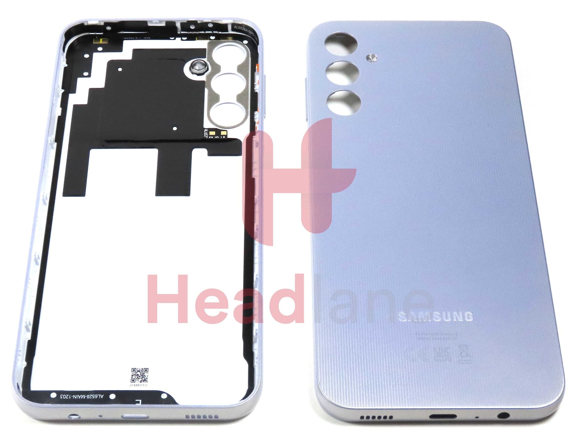 Samsung SM-A145 Galaxy A14 4G Back / Battery Cover - Silver - GH81-23537A - Samsung Replacement Part