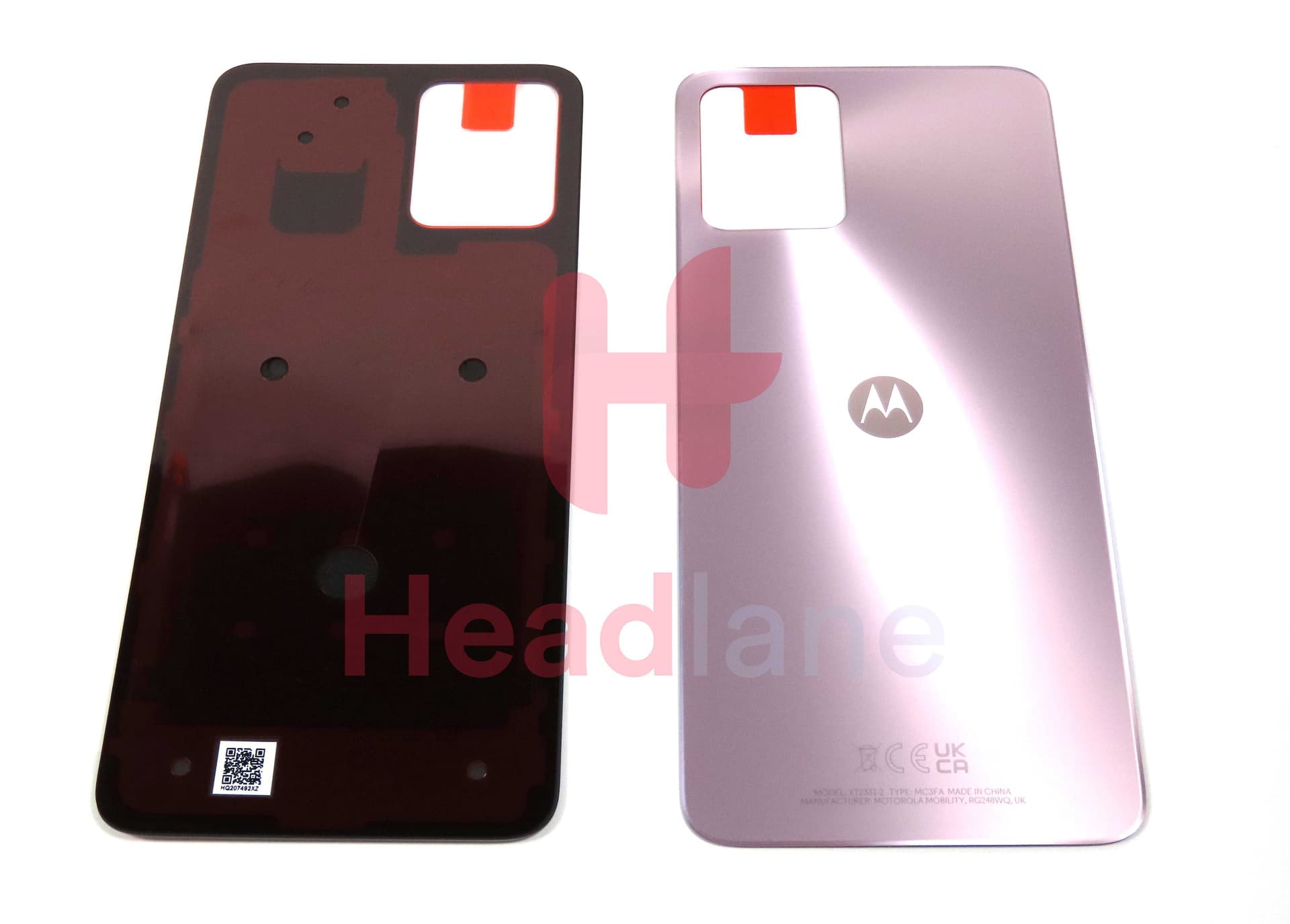 Motorola XT2331 Moto G13 Back / Battery Cover - Pink - 5S58C22425 - Lenovo / Motorola Replacement Part