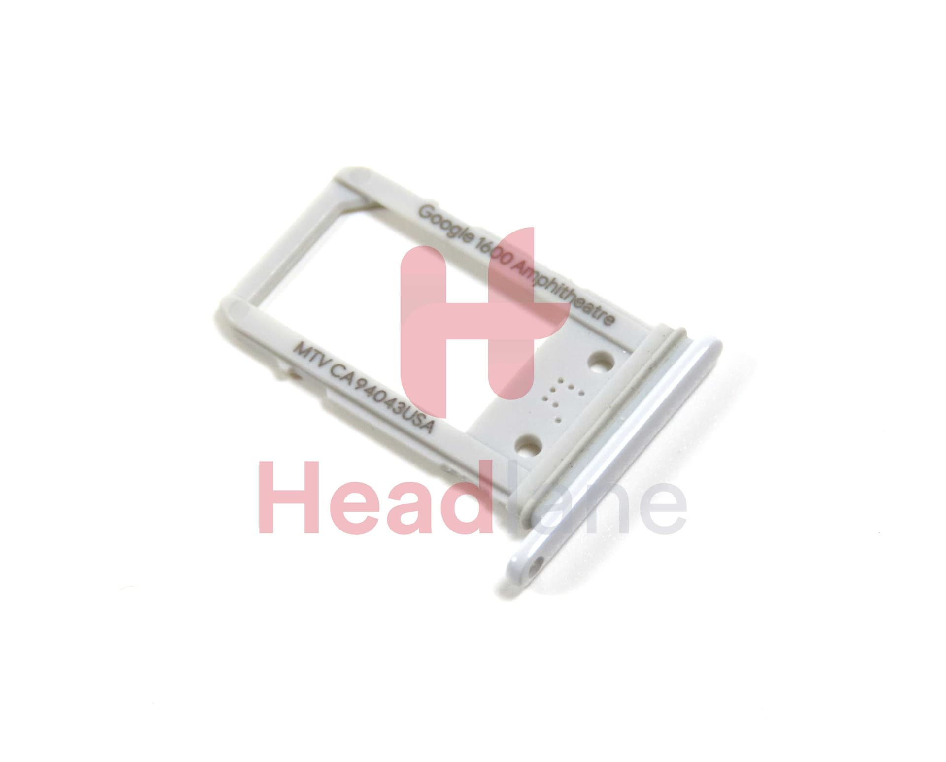 Google Pixel 3a SIM Card Tray - Clearly White - G690-10664-02 - Google Replacement Part