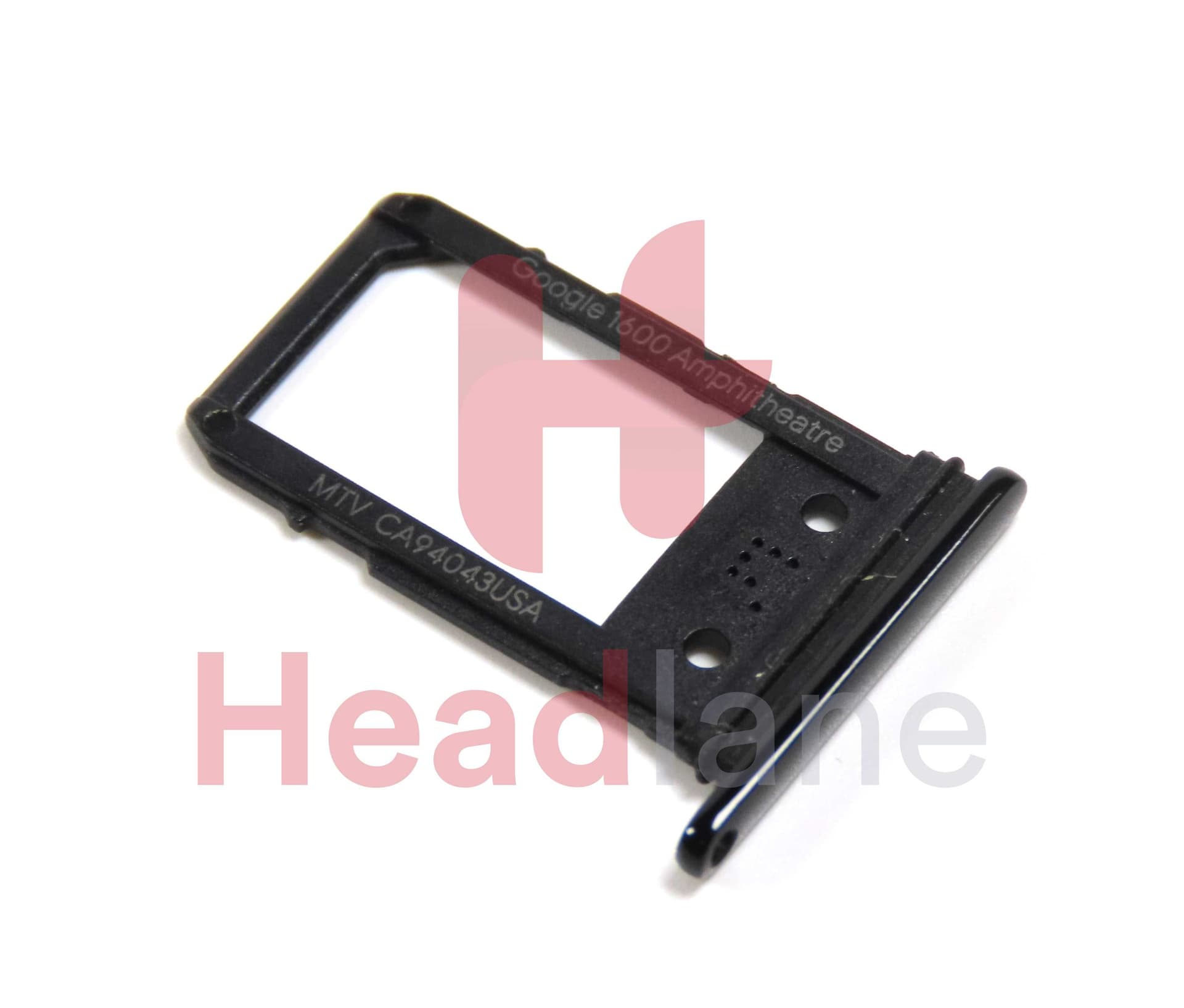 Google Pixel 3a SIM Card Tray - Jet Black - G690-10664-01 - Google Replacement Part