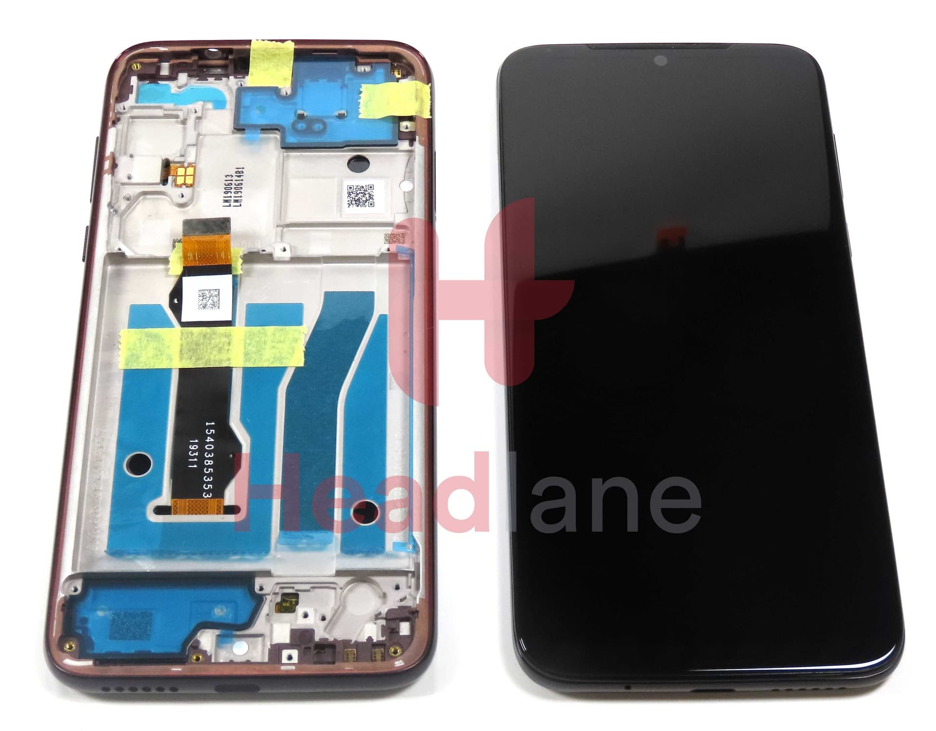 Motorola XT2019 Moto G8 Plus LCD Display / Screen + Touch - Berry / Dark Red - 5D68C15529PW - Lenovo / Motorola Replacement Part