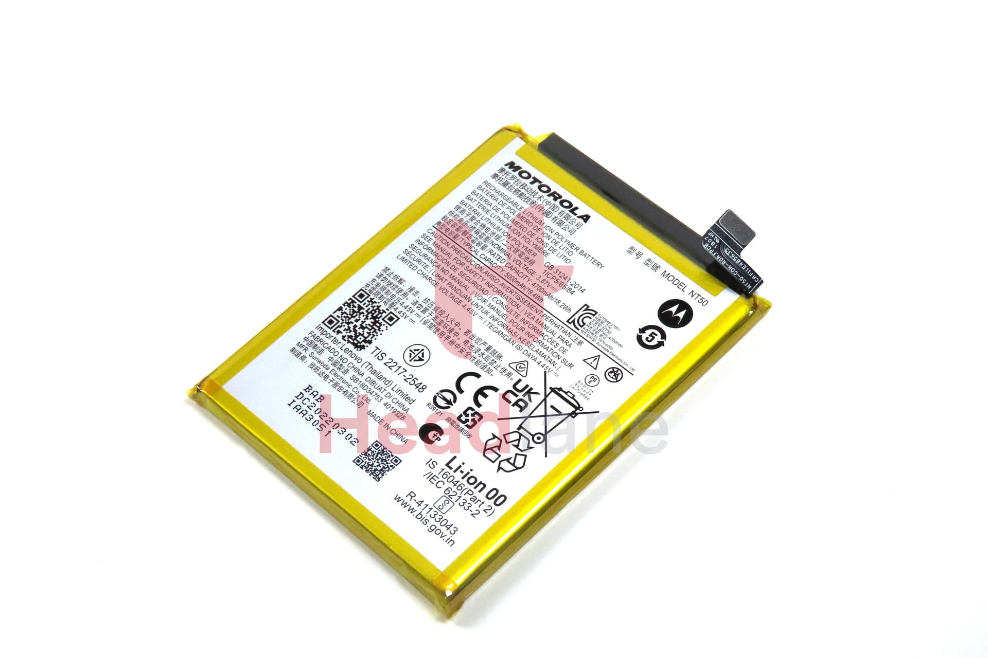 Motorola XT2139 Edge 20 Lite NT50 Battery - SB18D34753 - Lenovo / Motorola Replacement Part
